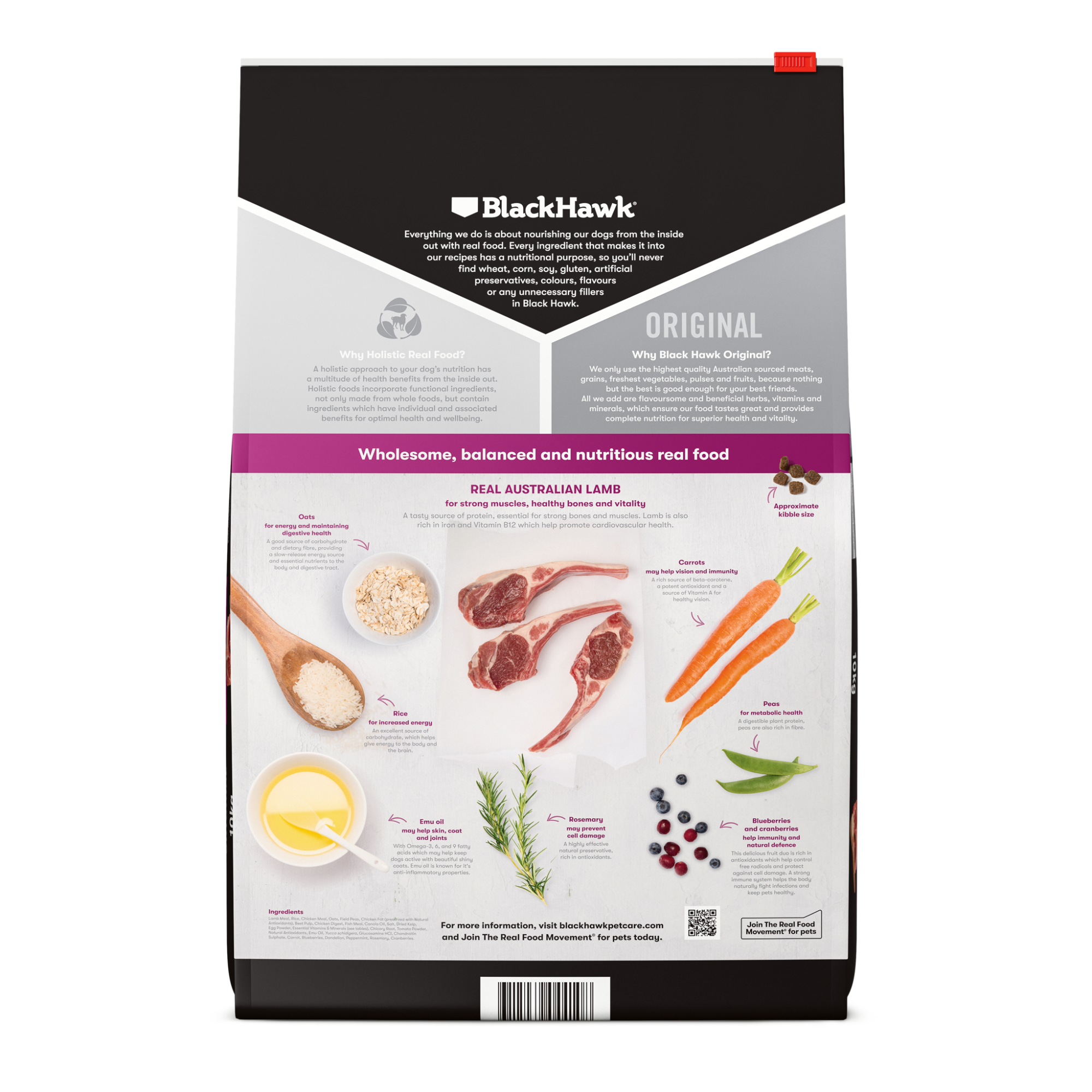 Black Hawk Original Adult Small Breed Lamb and Rice Dry Dog Food