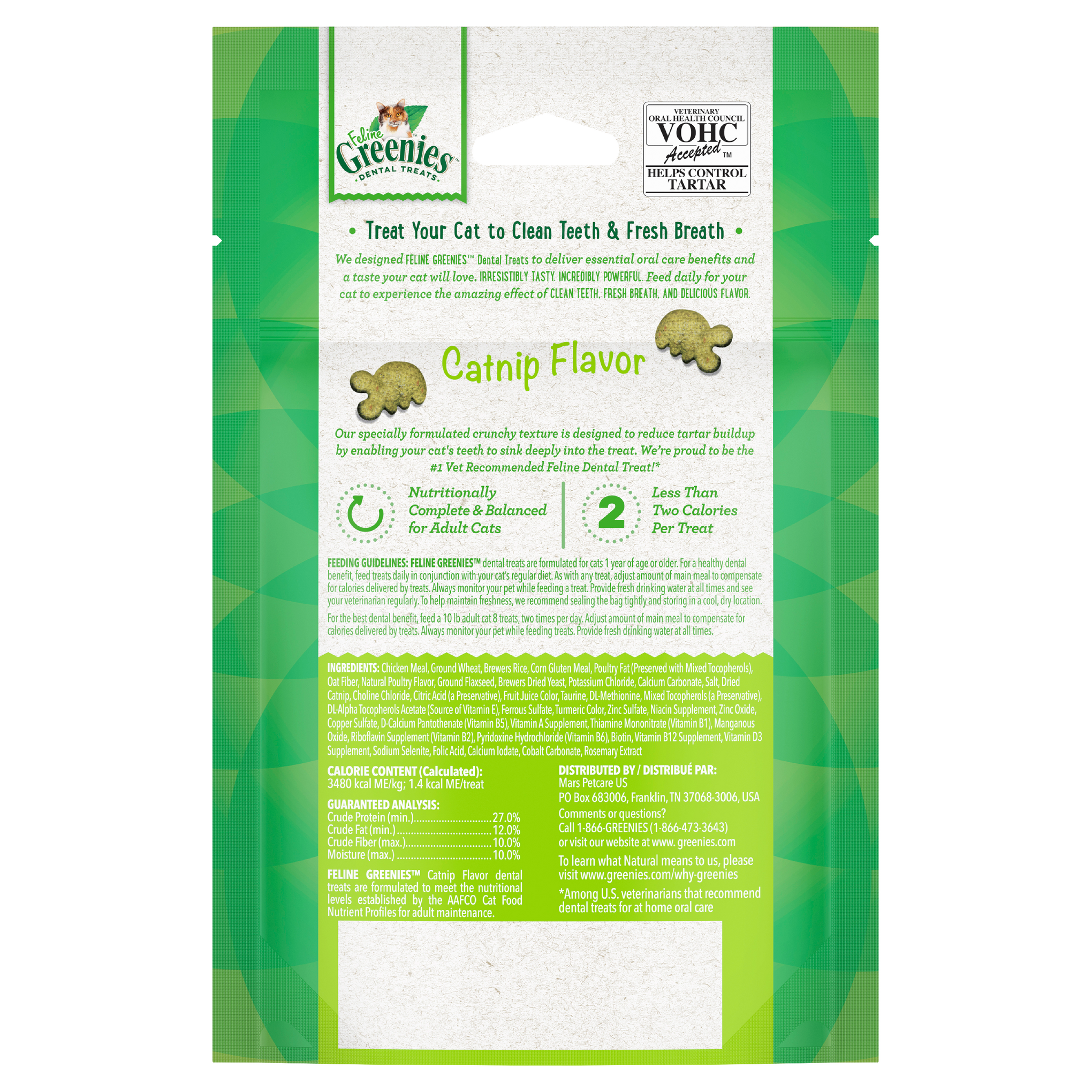 Greenies Cat Dental Health Treats Catnip
