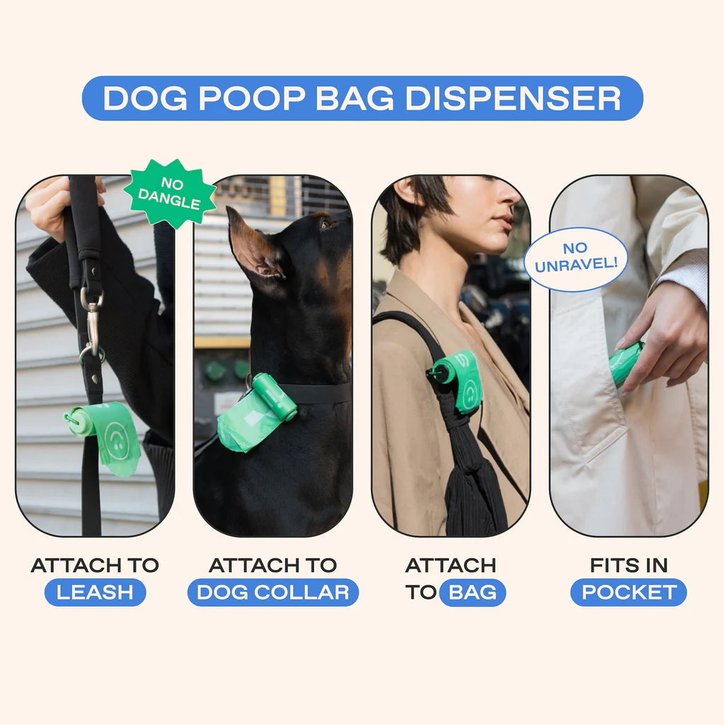 Springer Pets Poop Bag Dispenser With Bags Springer Green