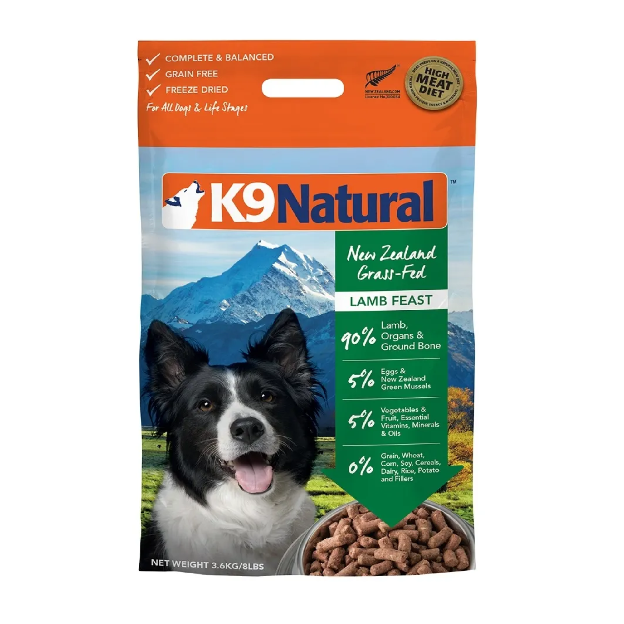K9 Natural Grain Free Freeze Dried Dog Food Lamb