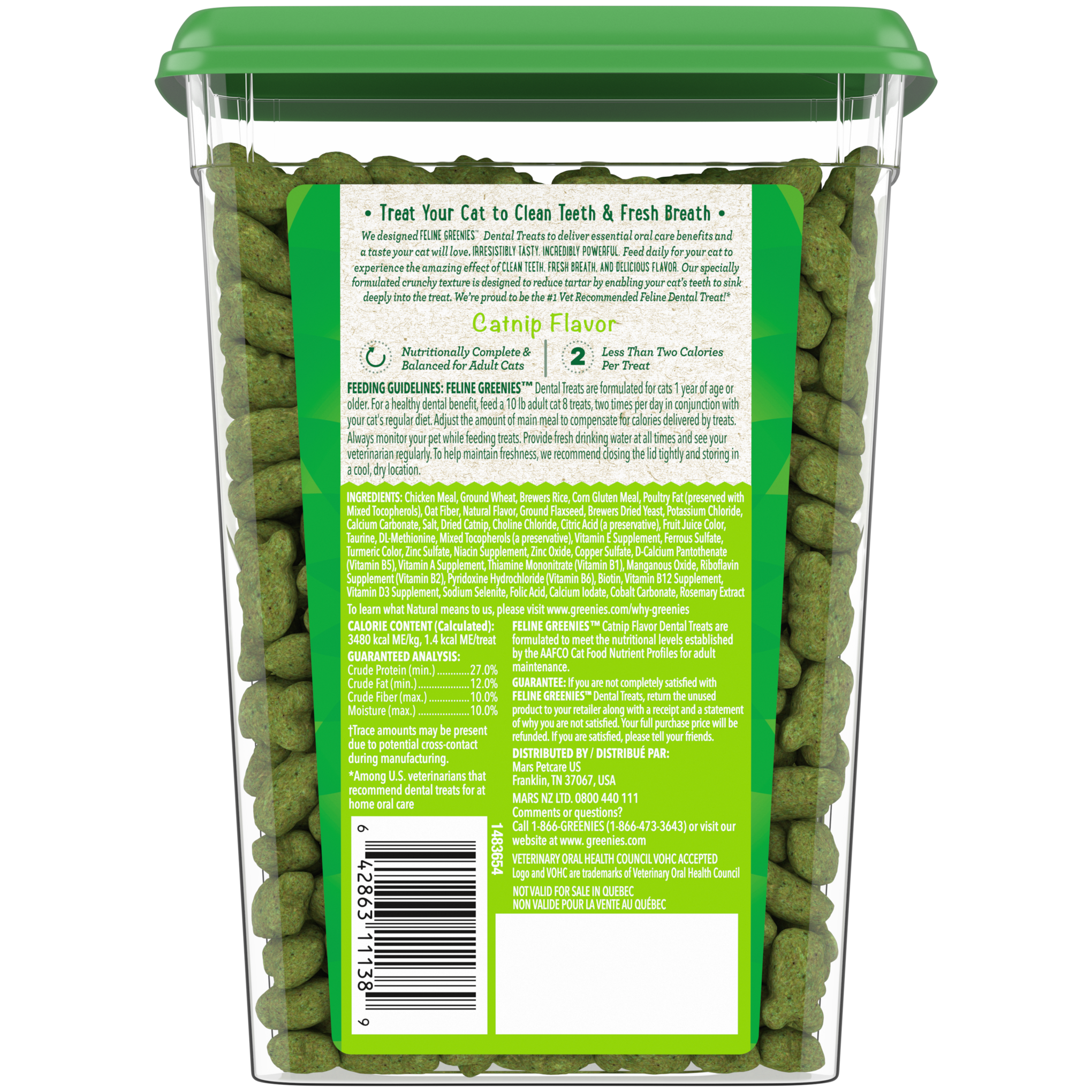 Greenies Cat Dental Health Treats Catnip