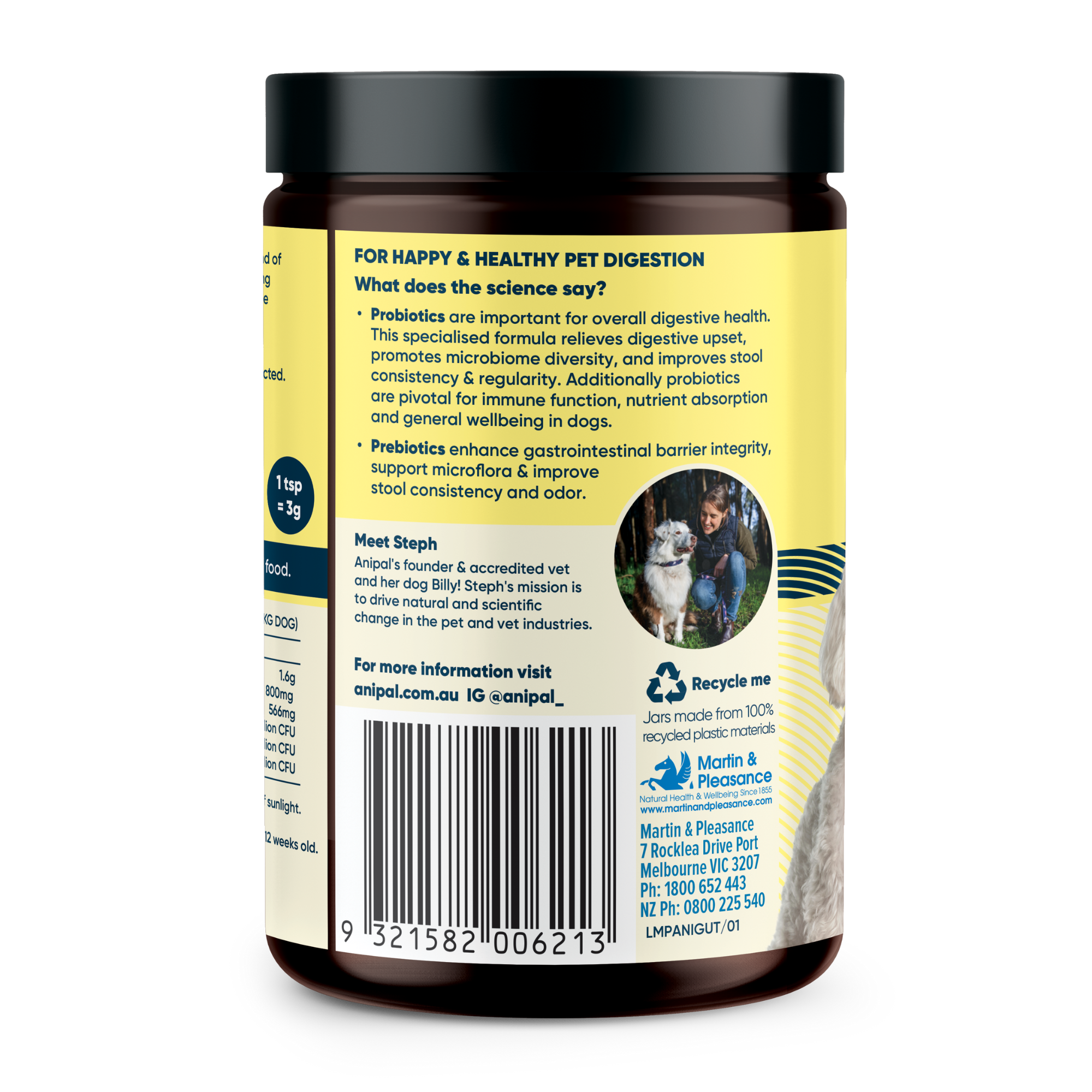 Anipal Dog Gut Formula Powder Meal Topper 135g