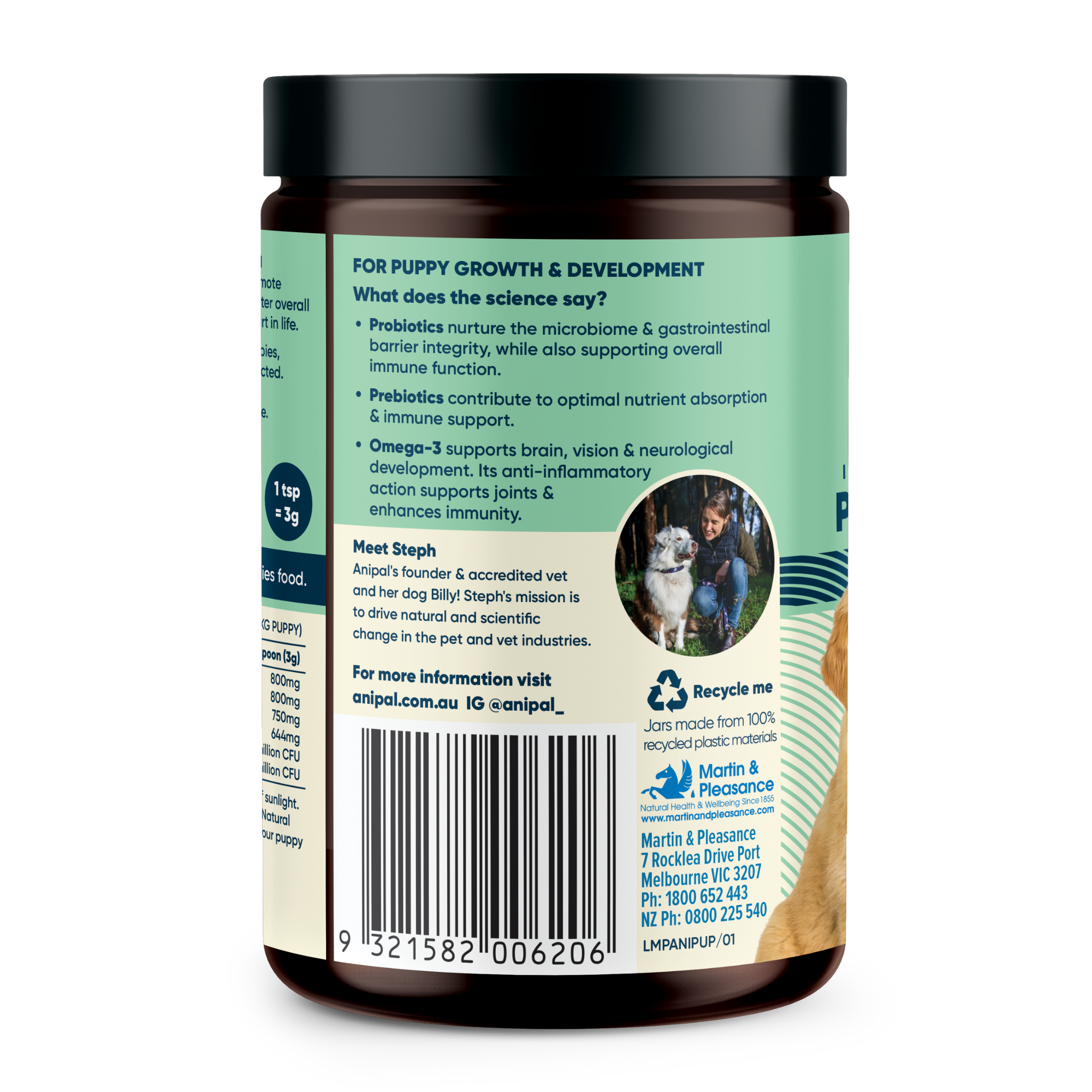 Anipal Puppy Formula Powder Meal Topper 135g