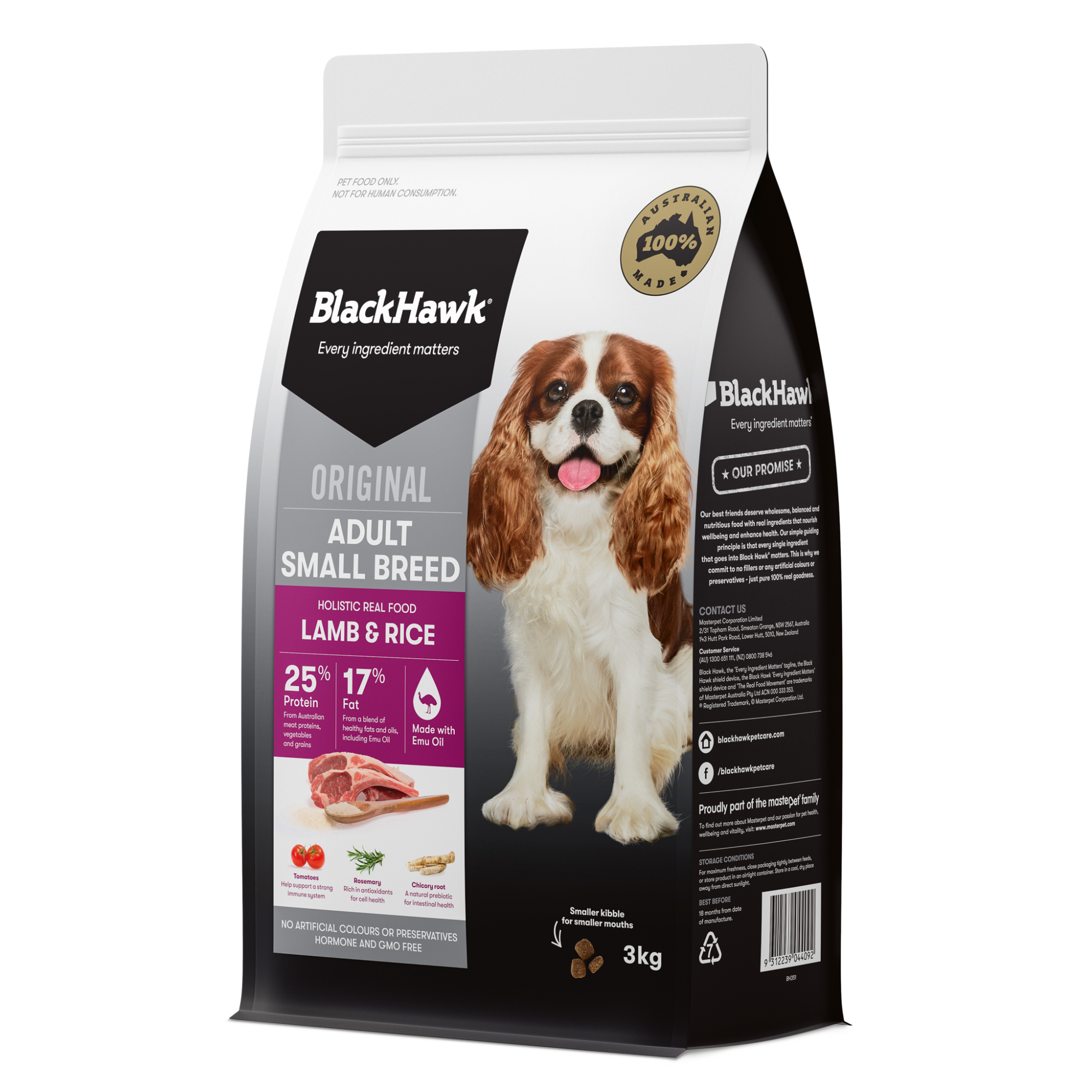Black Hawk Original Adult Small Breed Lamb and Rice Dry Dog Food