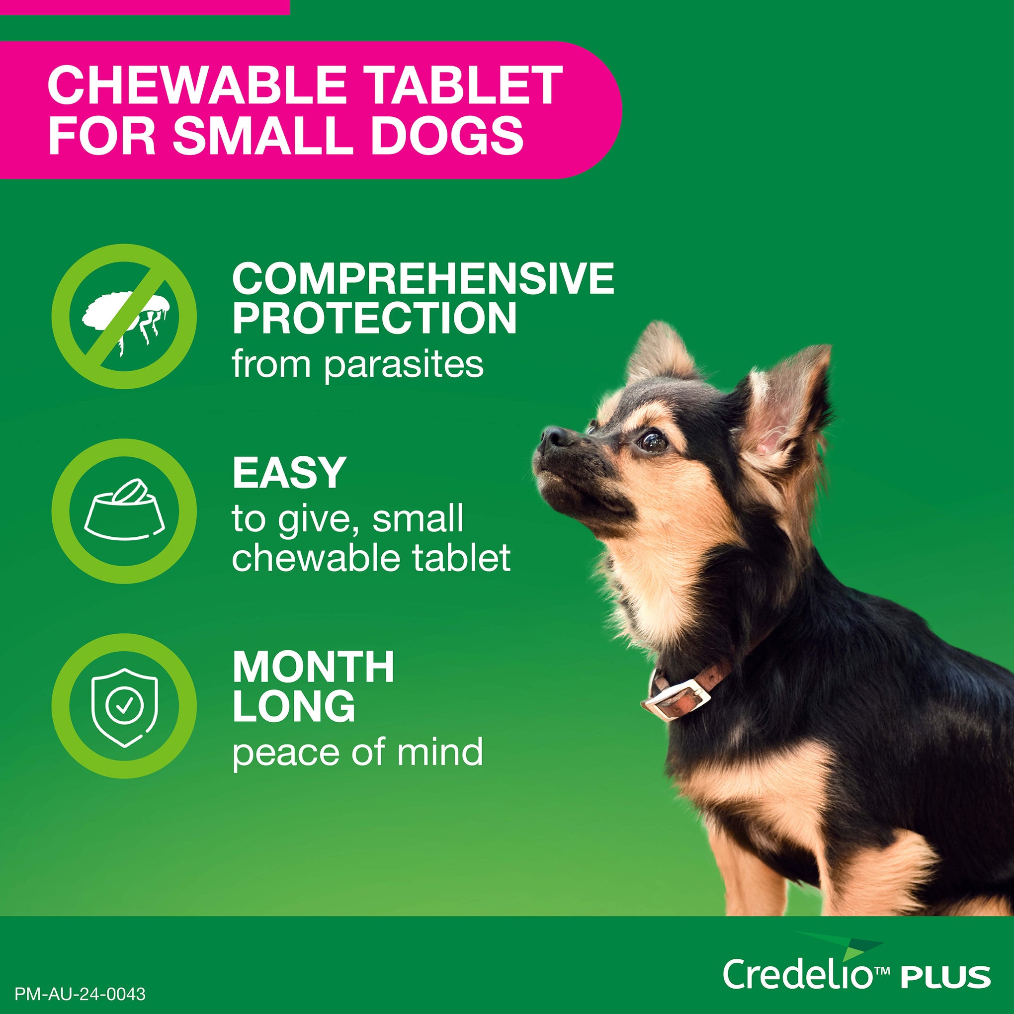 Credelio Plus Small Dog Chews 2.8-5.5kg (Pink)