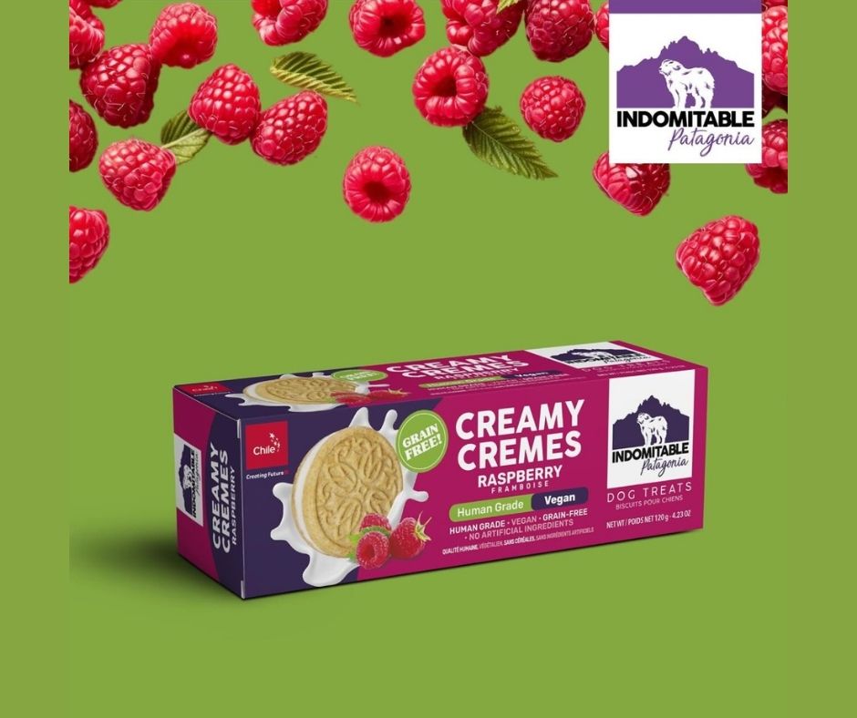 Indomitable Patagonia Creamy Cremes Raspberry Grain Free Dog Treats 120g