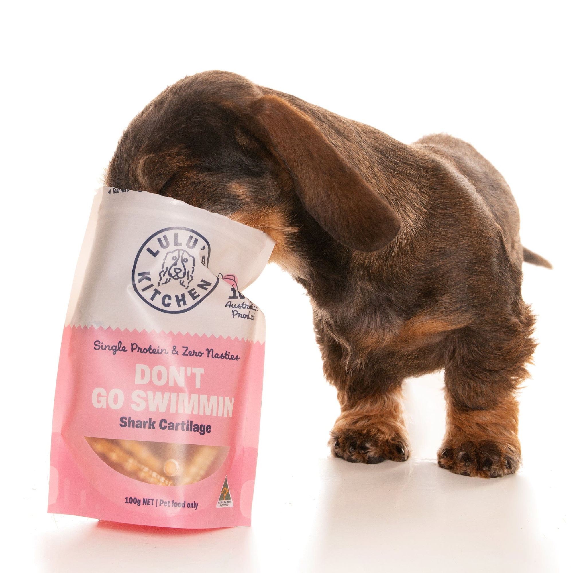 Lulu's Kitchen Don't Go Swimmin Shark Cartilage Dog Treat 100g