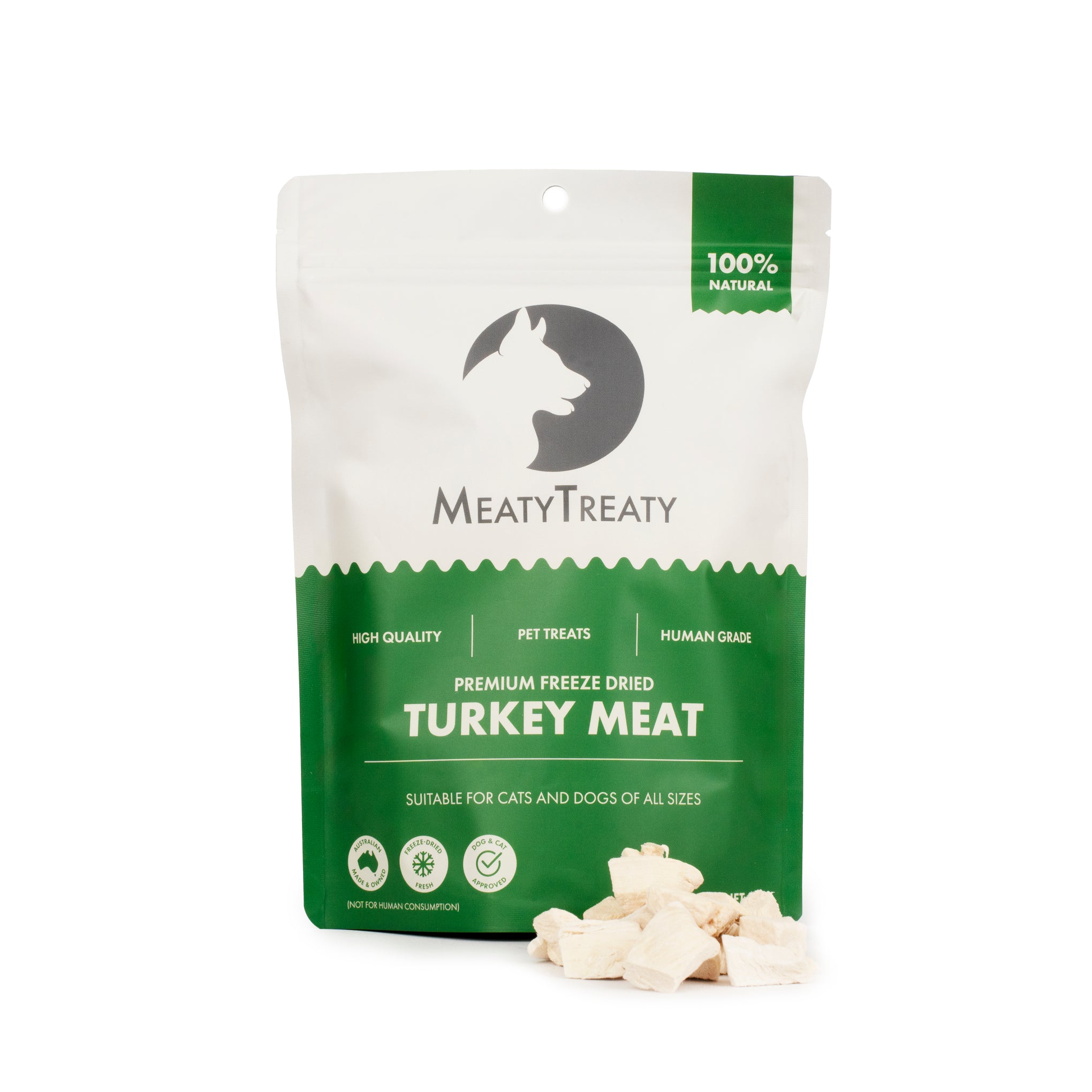 Meaty Treaty Freeze Dried Turkey Cat & Dog Treats 80g