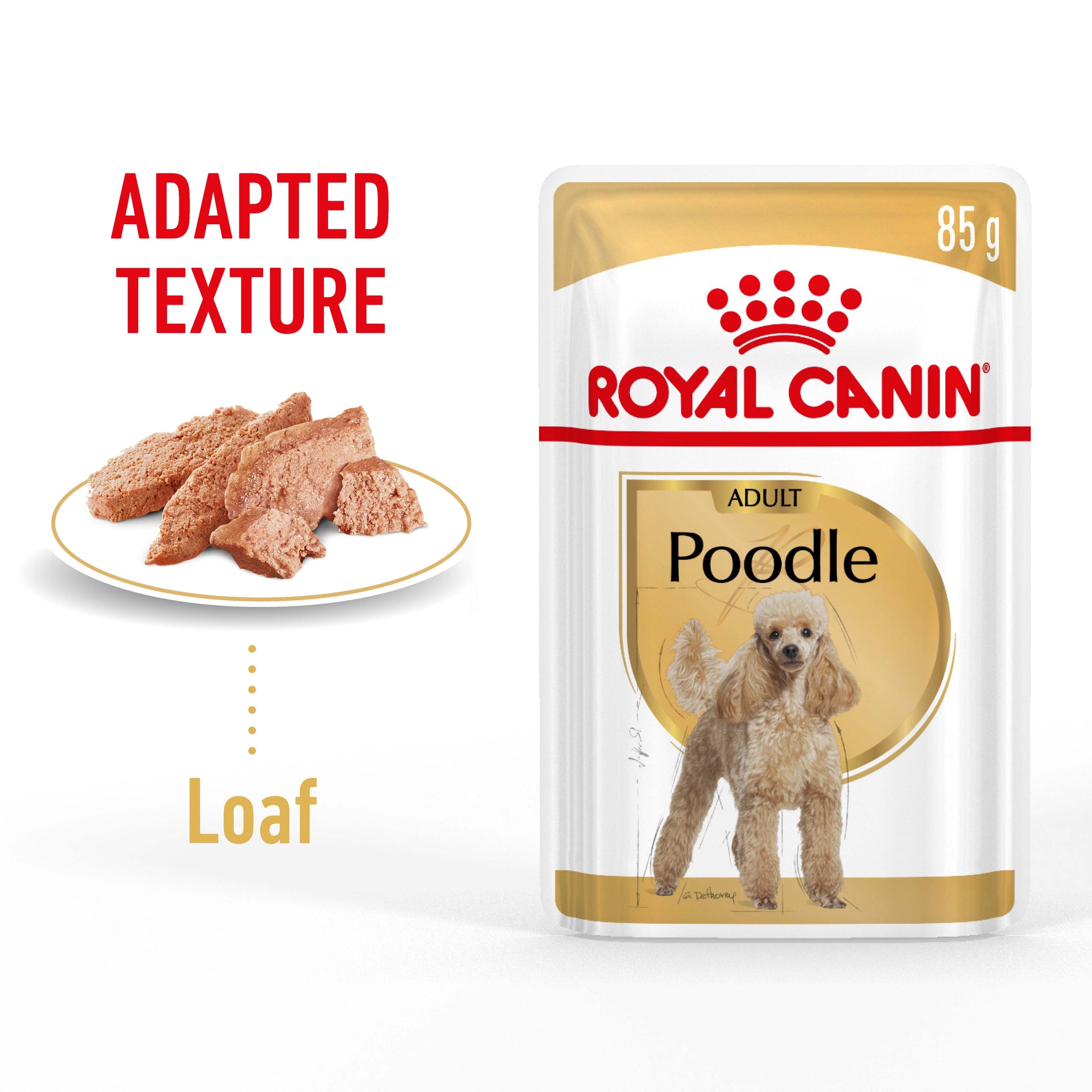 Royal Canin Poodle Adult Wet Dog Food Pouches 85g x 12