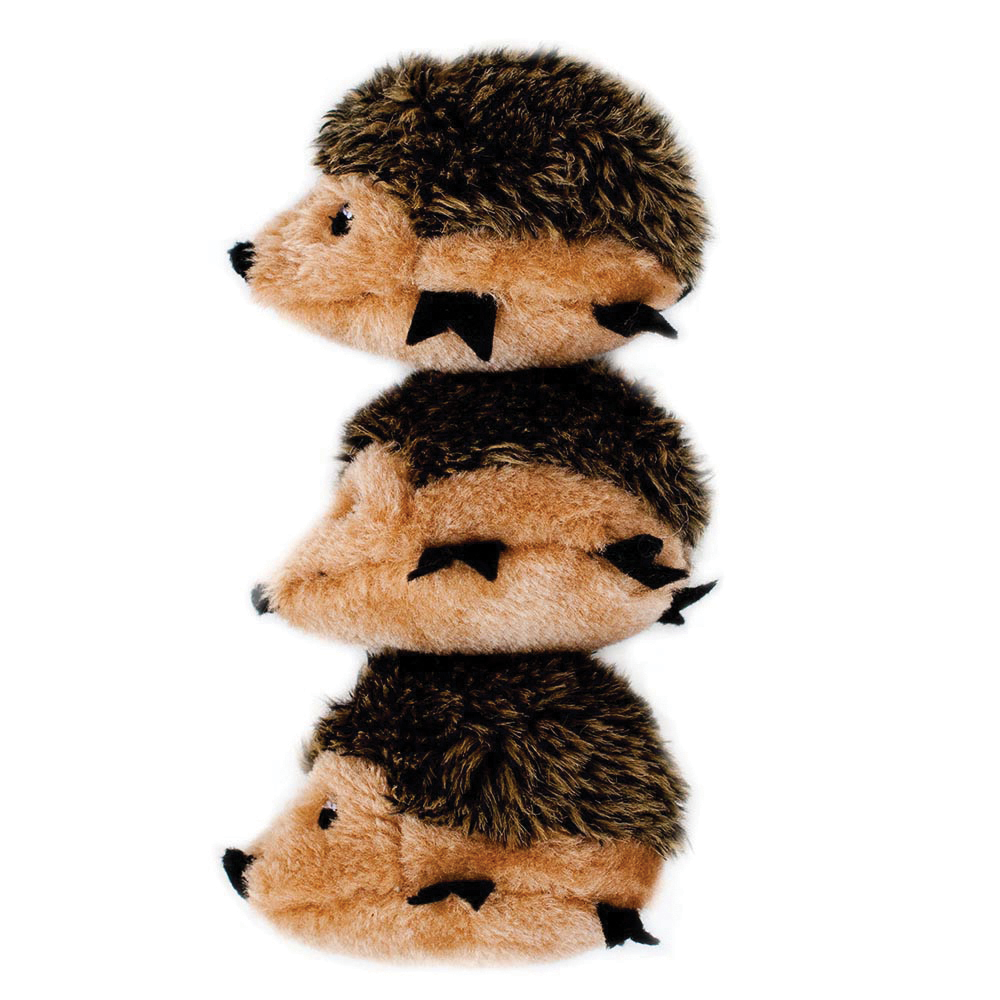 ZippyPaws Miniz Hedgehog Dog Toy 3 Pack