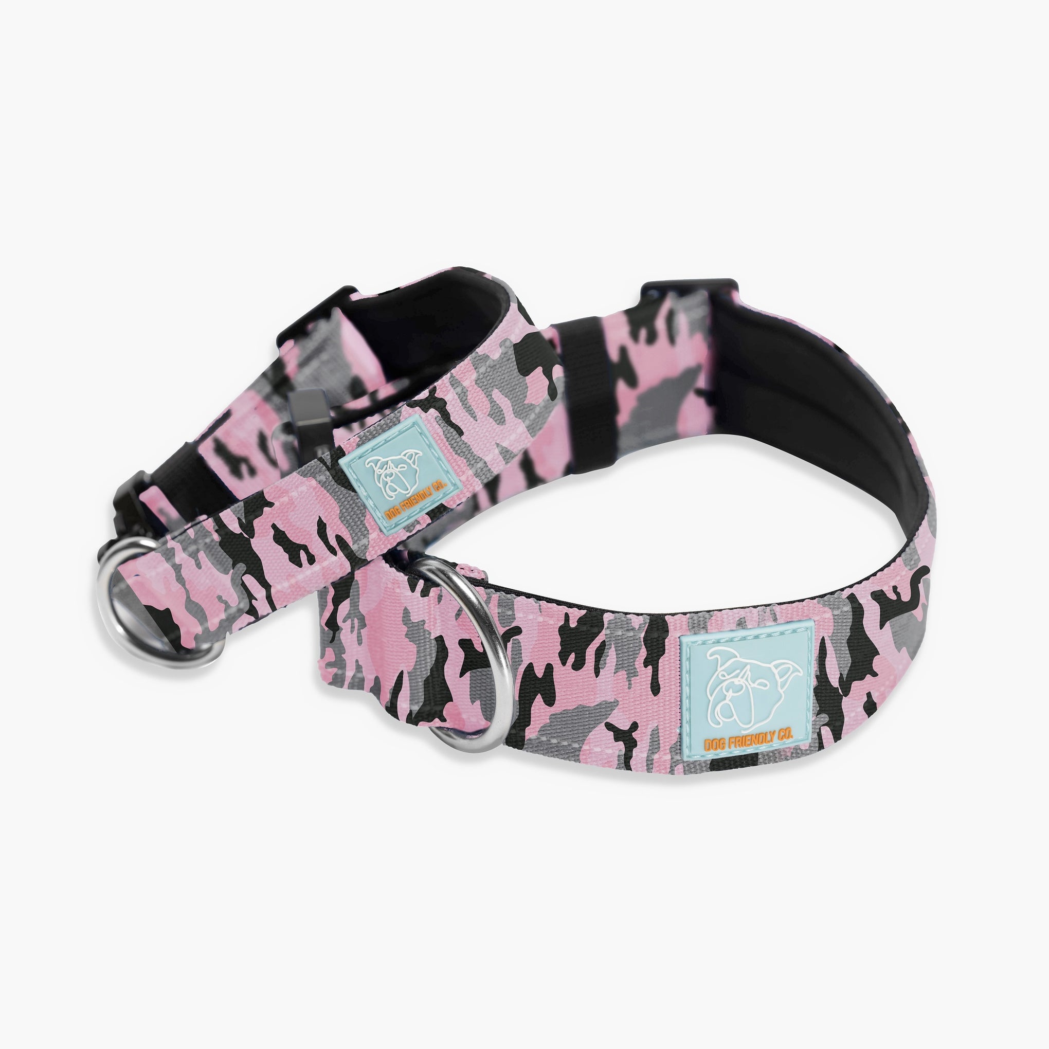 Dog Friendly Co. Tactical Dog Collar Pink Camo