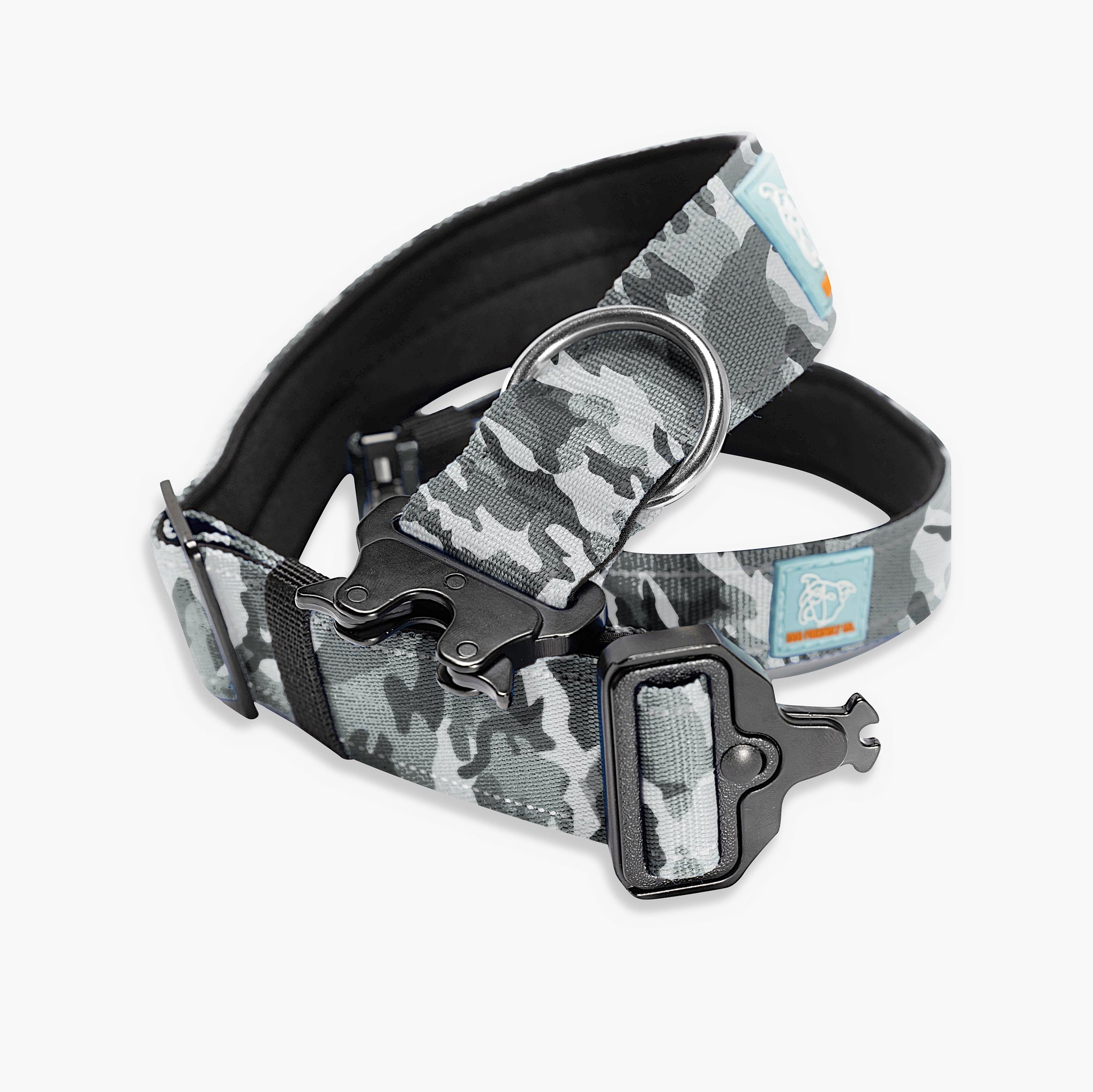 Dog Friendly Co. Tactical Dog Collar Grey Camo