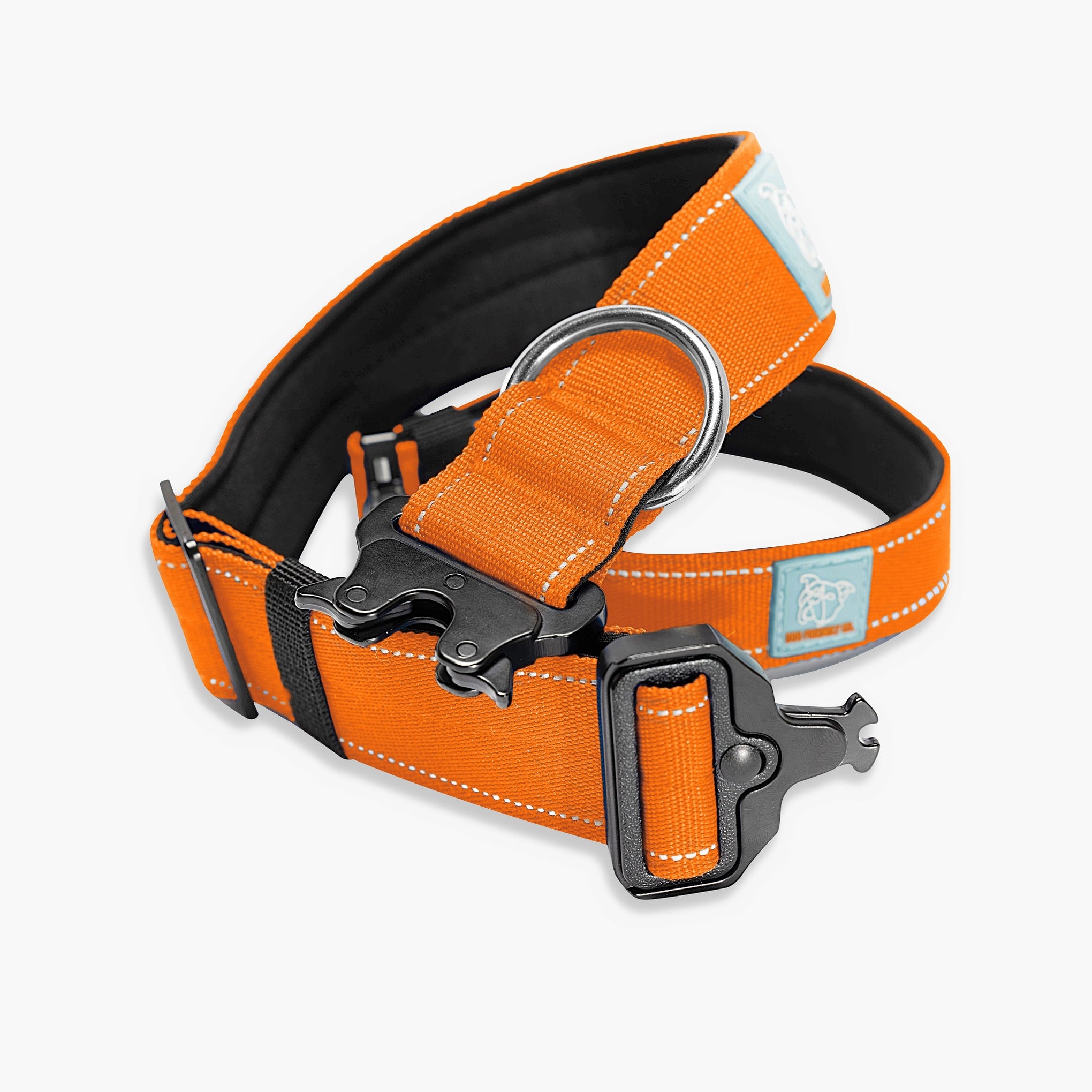 Dog Friendly Co. Tactical Dog Collar Hi-Vis Orange