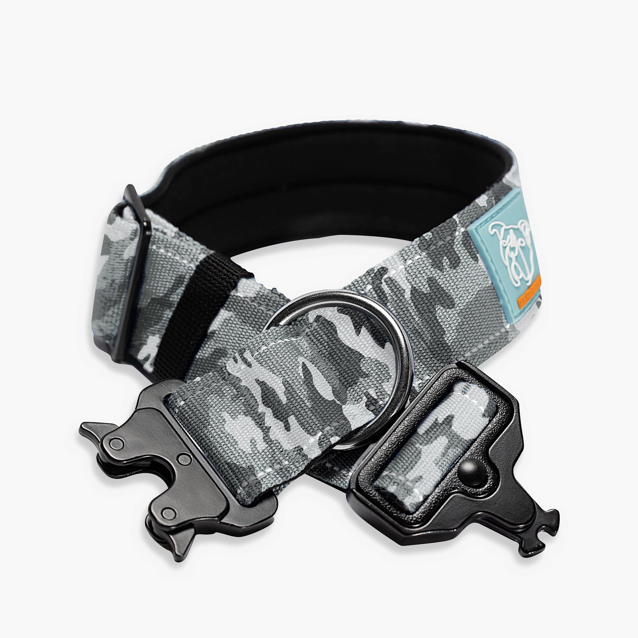 Dog Friendly Co. Tactical Dog Collar Grey Camo