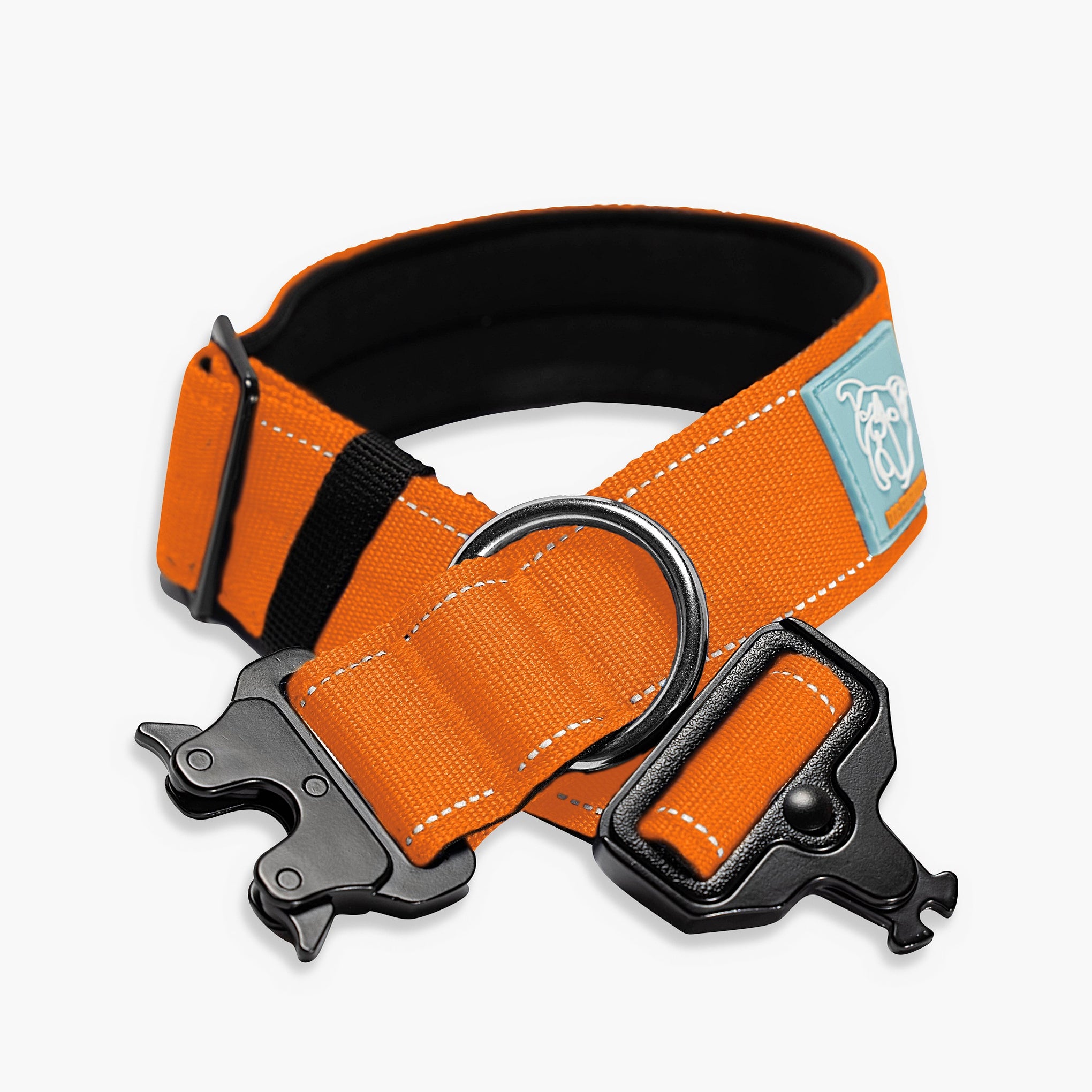 Dog Friendly Co. Tactical Dog Collar Hi-Vis Orange