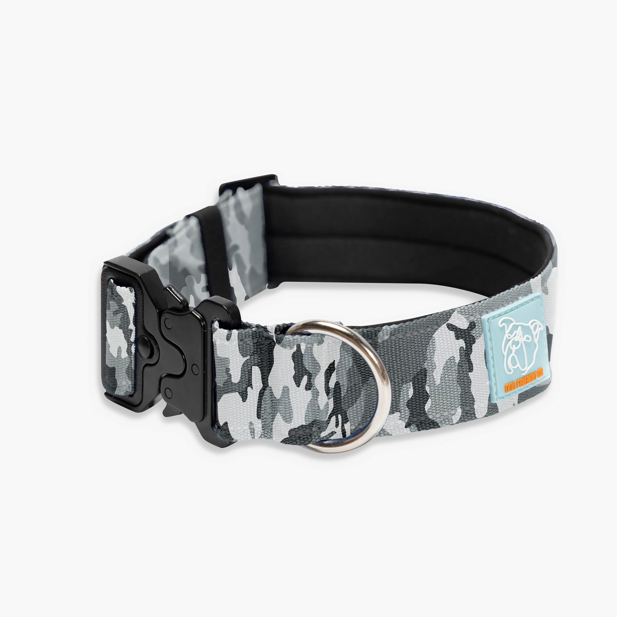 Dog Friendly Co. Tactical Dog Collar Grey Camo