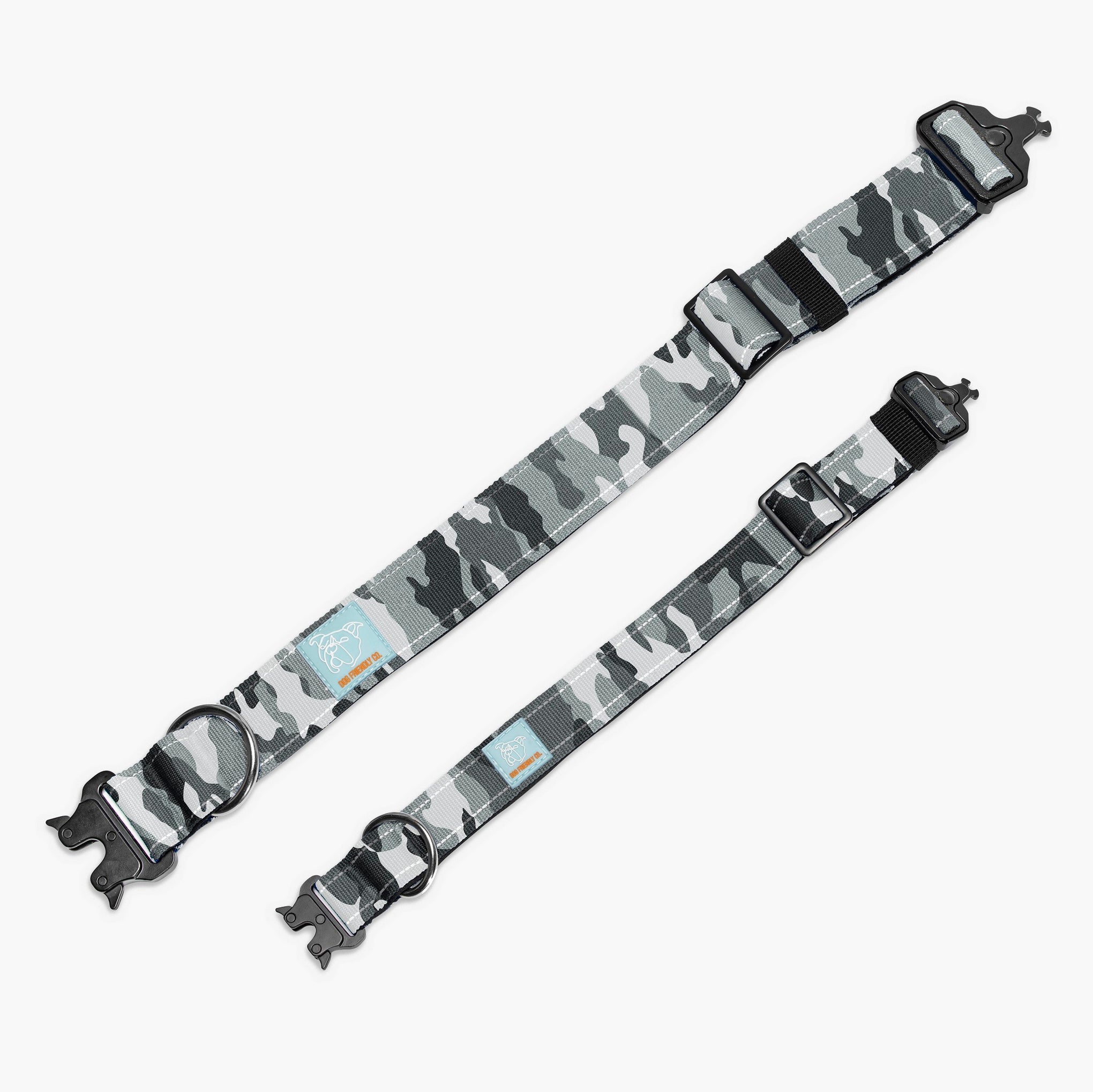Dog Friendly Co. Tactical Dog Collar Grey Camo