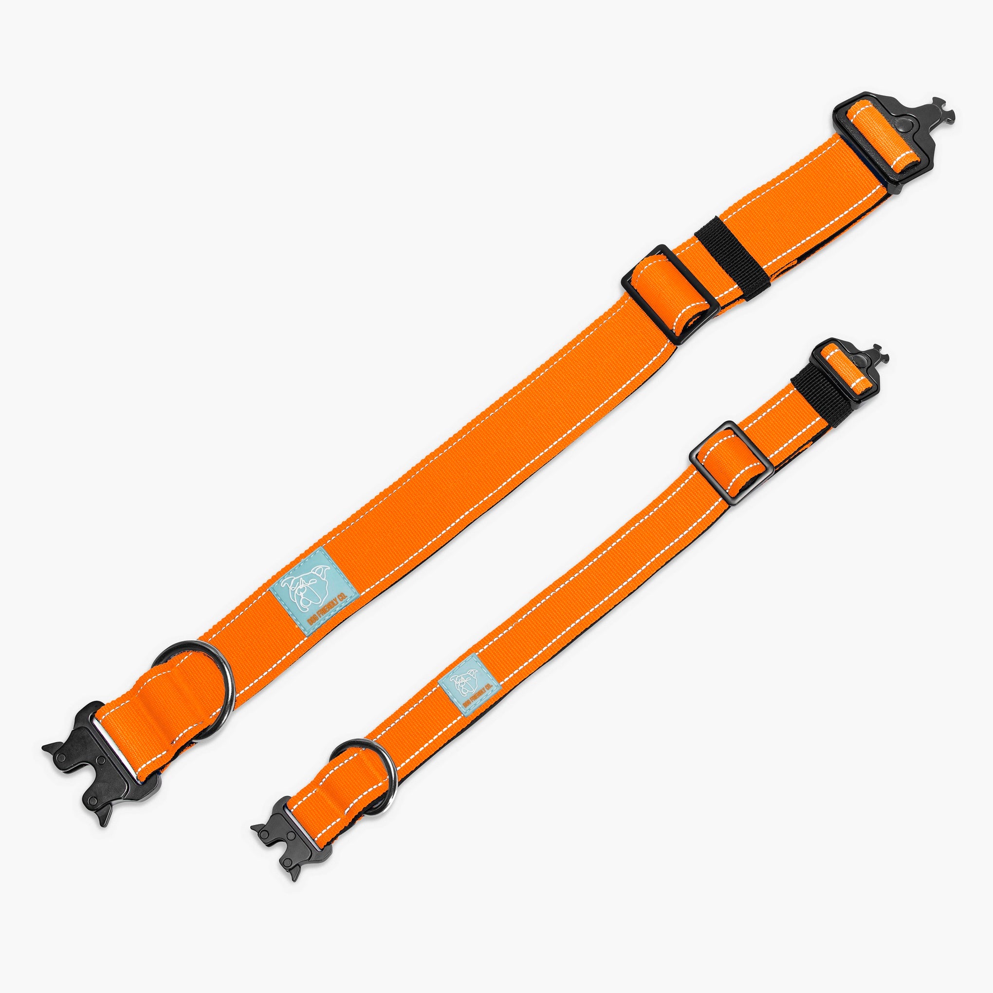 Dog Friendly Co. Tactical Dog Collar Hi-Vis Orange