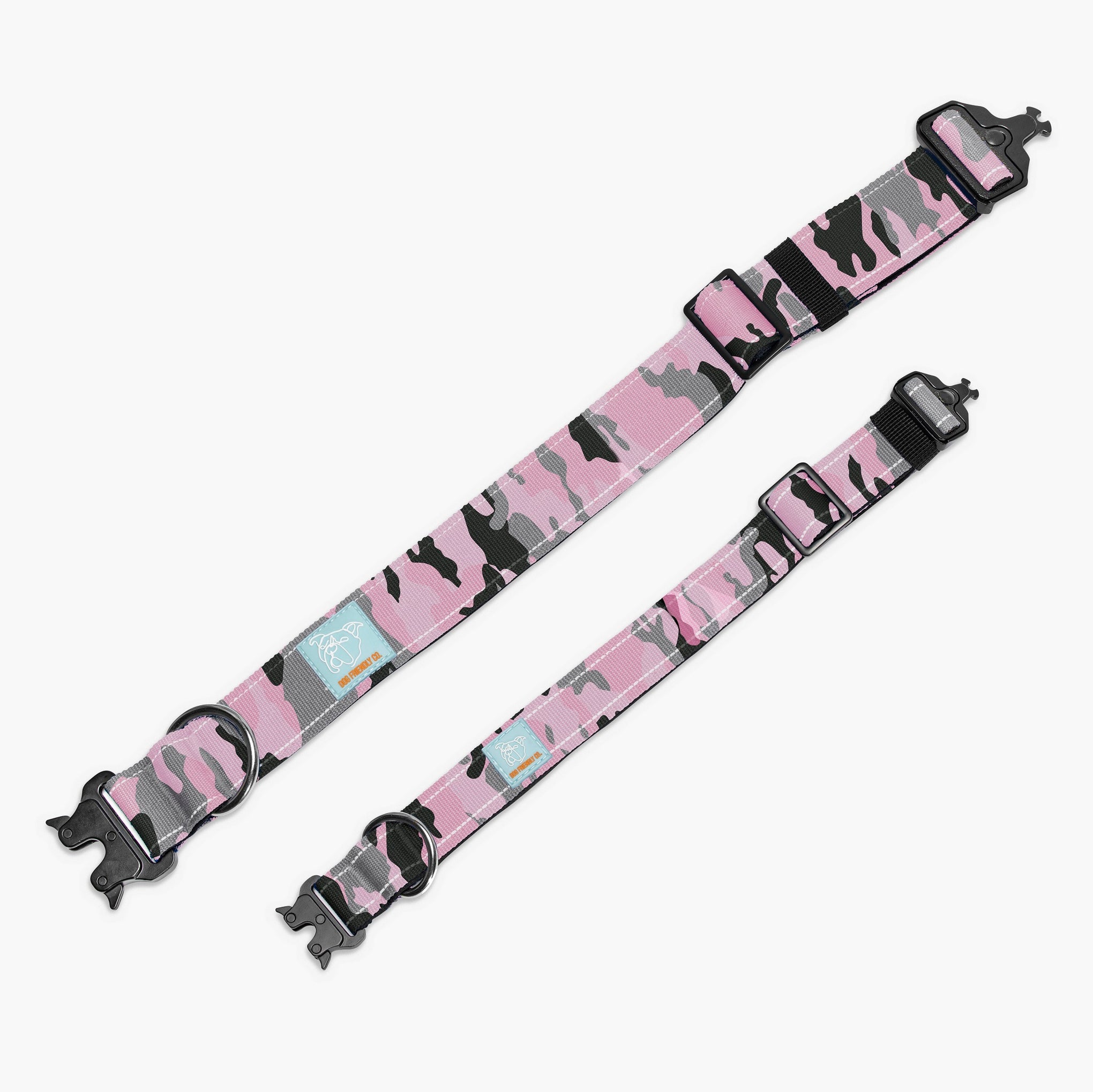 Dog Friendly Co. Tactical Dog Collar Pink Camo