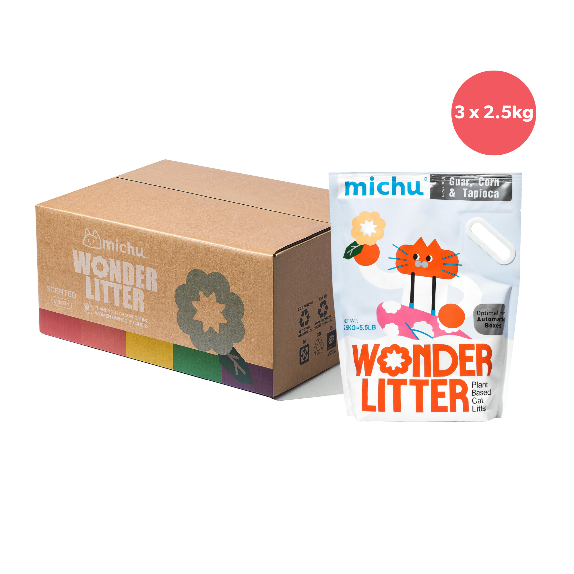 Michu Wonder Plant Based Cat Litter 2.5kg