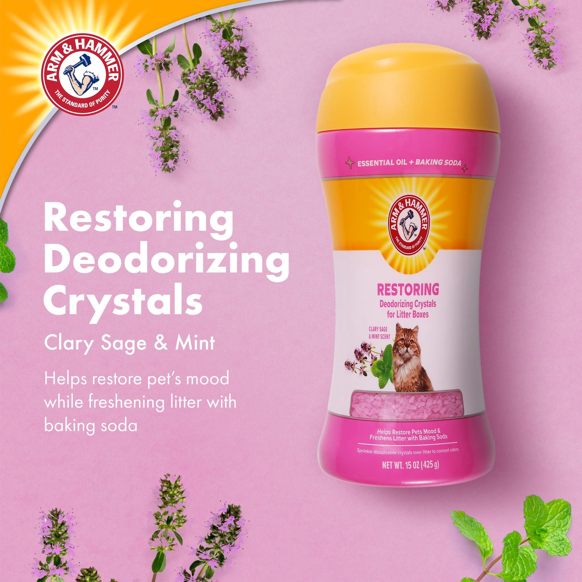 Arm and Hammer Litter Box Cat Crystals Restore 443ml