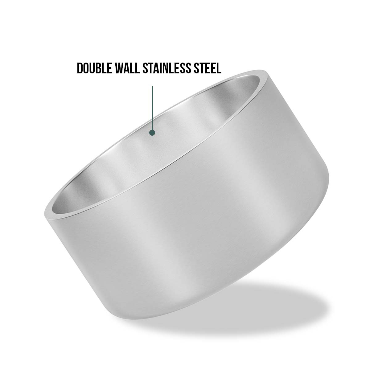 Dazy Dog Dura Stainless Steel Dog Bowl Silver