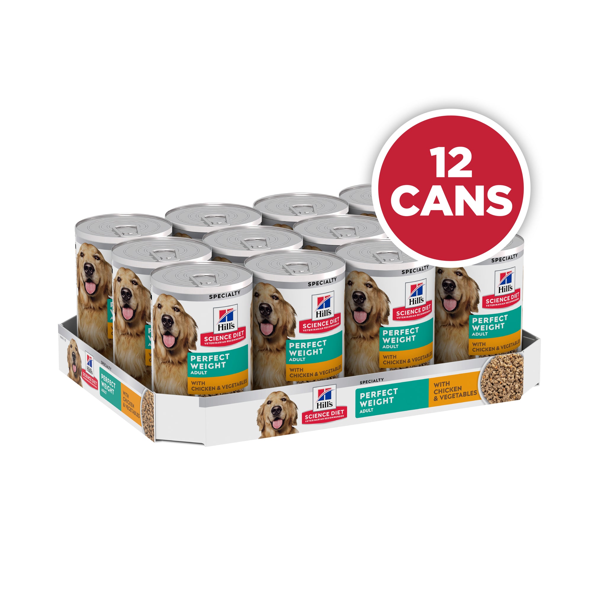 Hill's Science Diet Adult Perfect Weight Canned Dog Food 363g x 12
