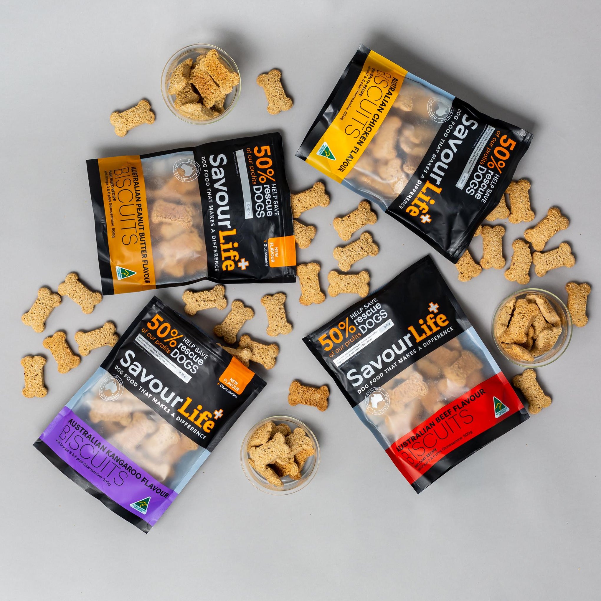 SavourLife Dog Treat Australian Chicken Flavour Biscuits 500g
