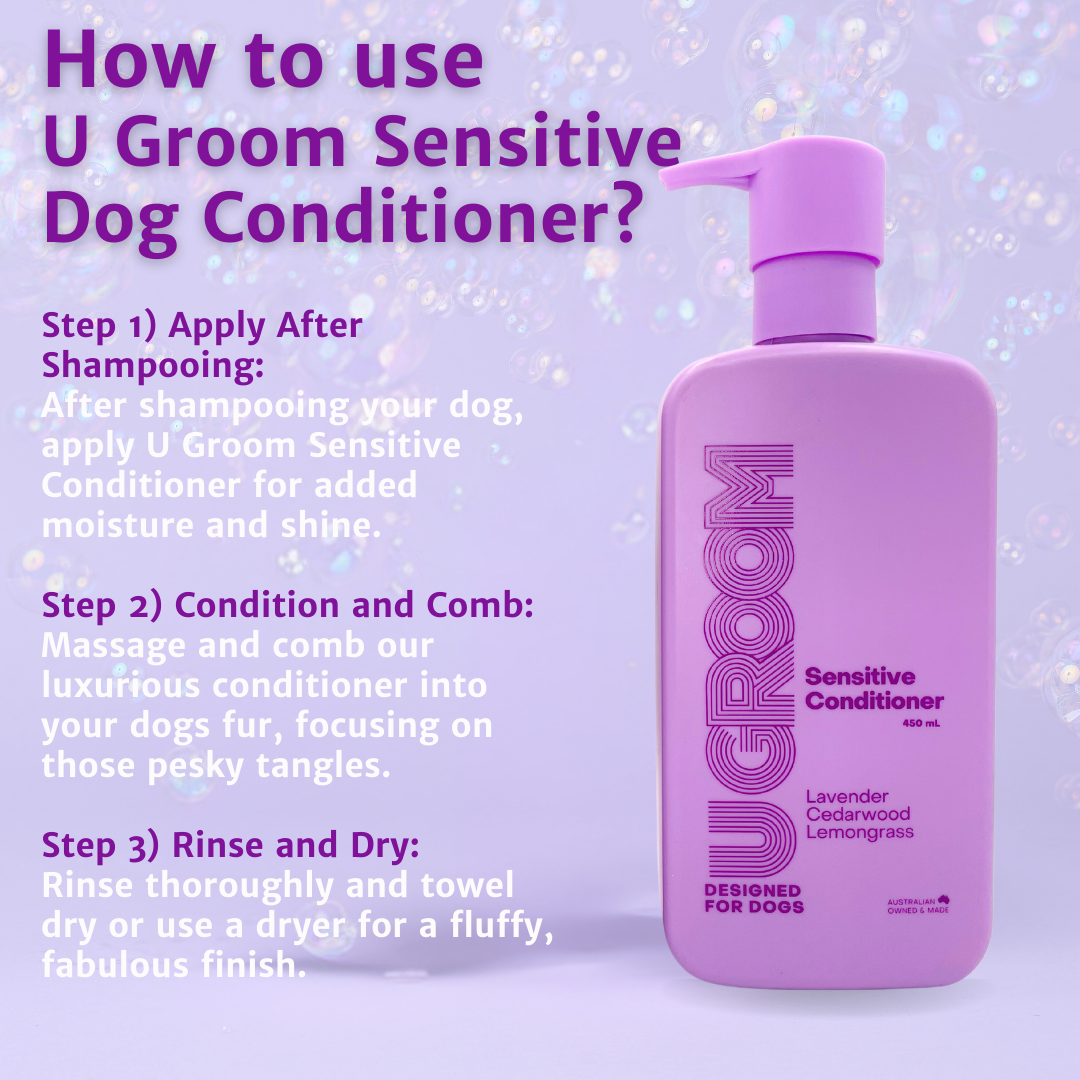 U GROOM Sensitive Skin Dog Conditioner 450ml