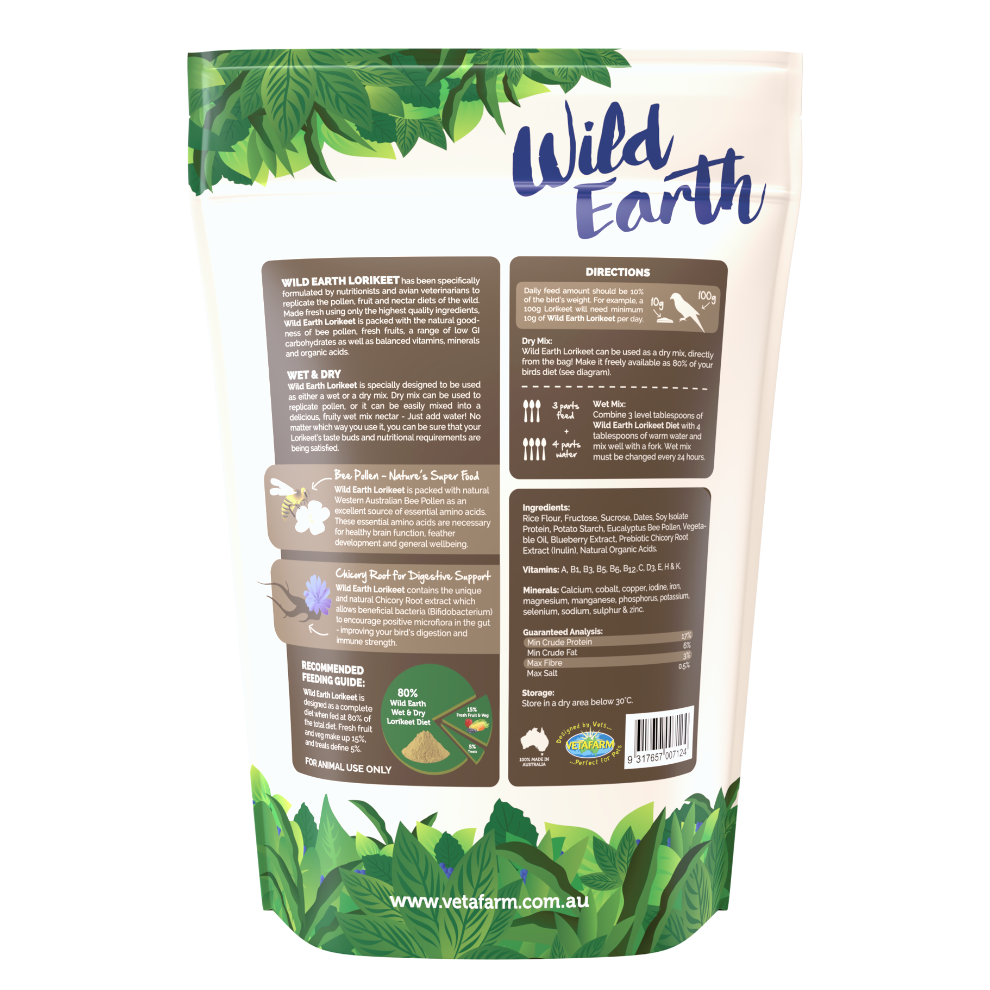 Vetafarm Wild Earth Lorikeet Food