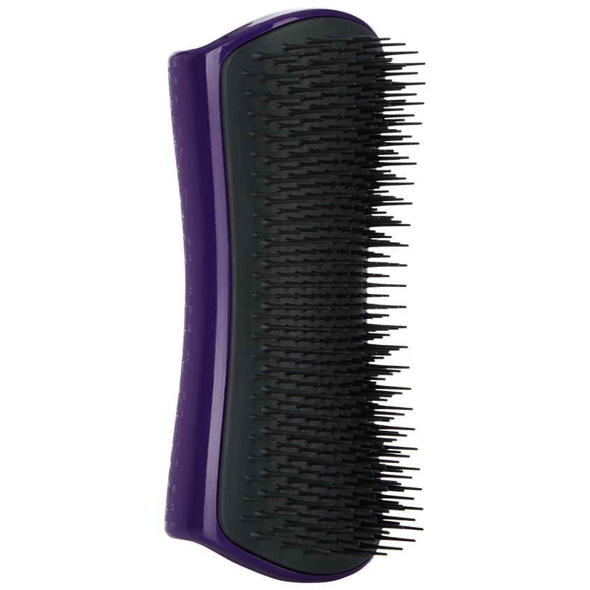 Pet Teezer Deshedding Large Dog Brush Purple & Grey
