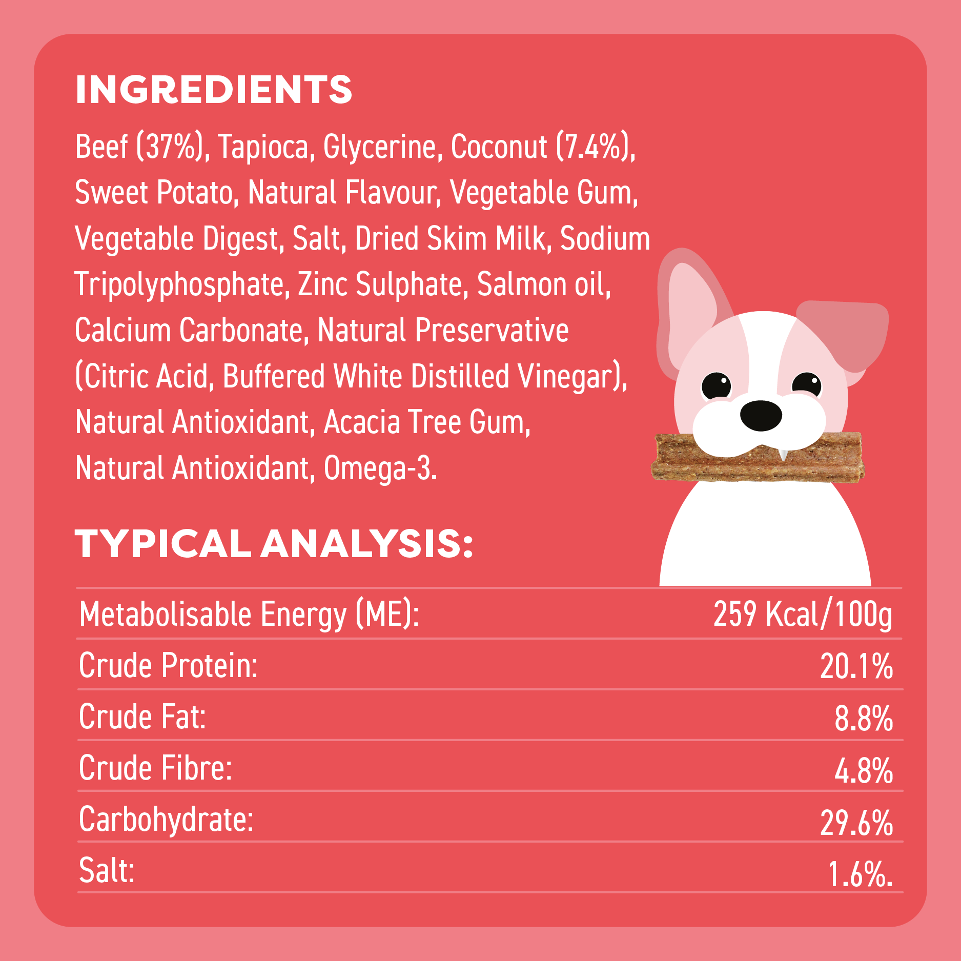 Bell & Bone Big Puppy Dental Chews Beef 7 Pack