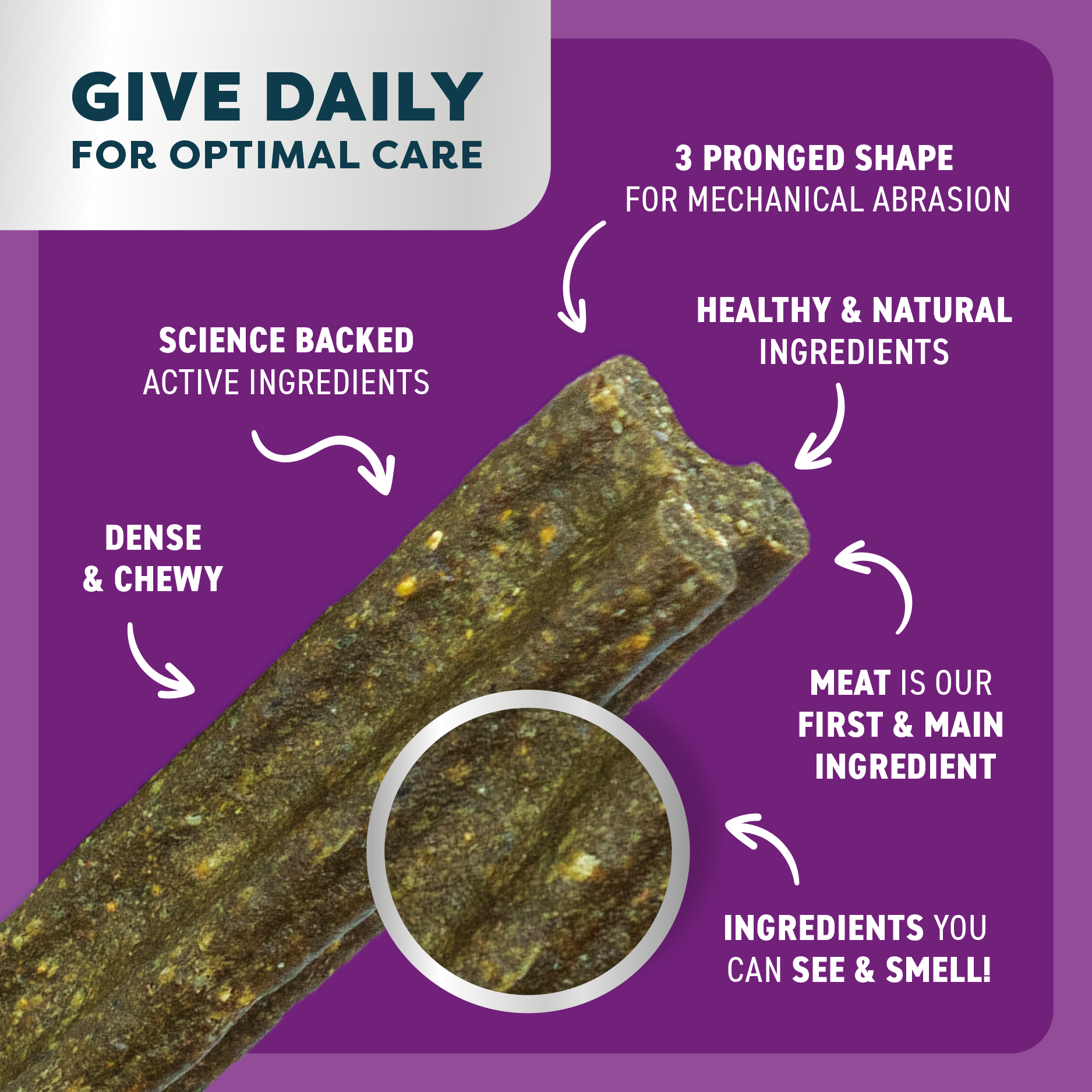 Bell & Bone Dog Dental Sticks Kangaroo Mint and Turmeric