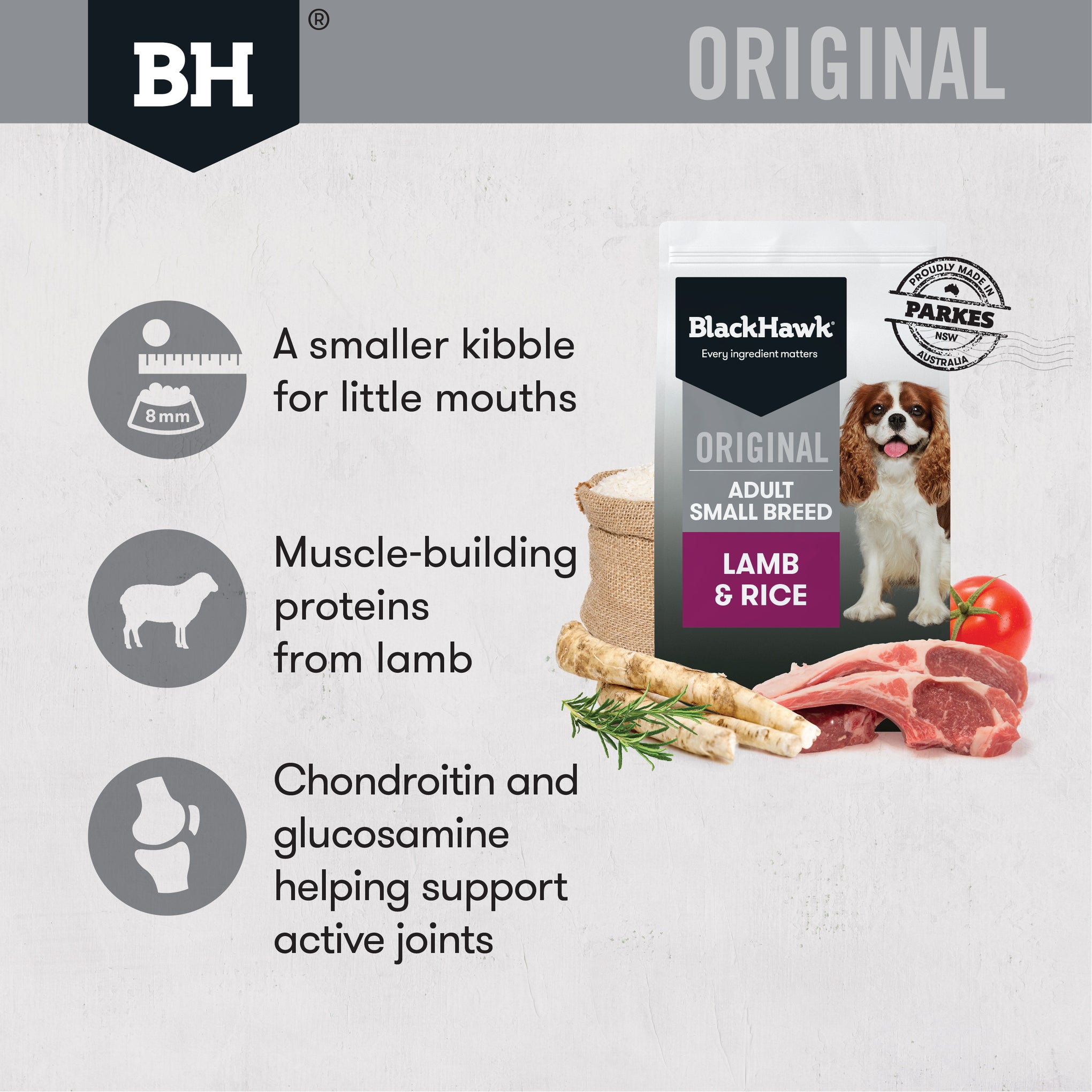 Black Hawk Original Adult Small Breed Lamb and Rice Dry Dog Food