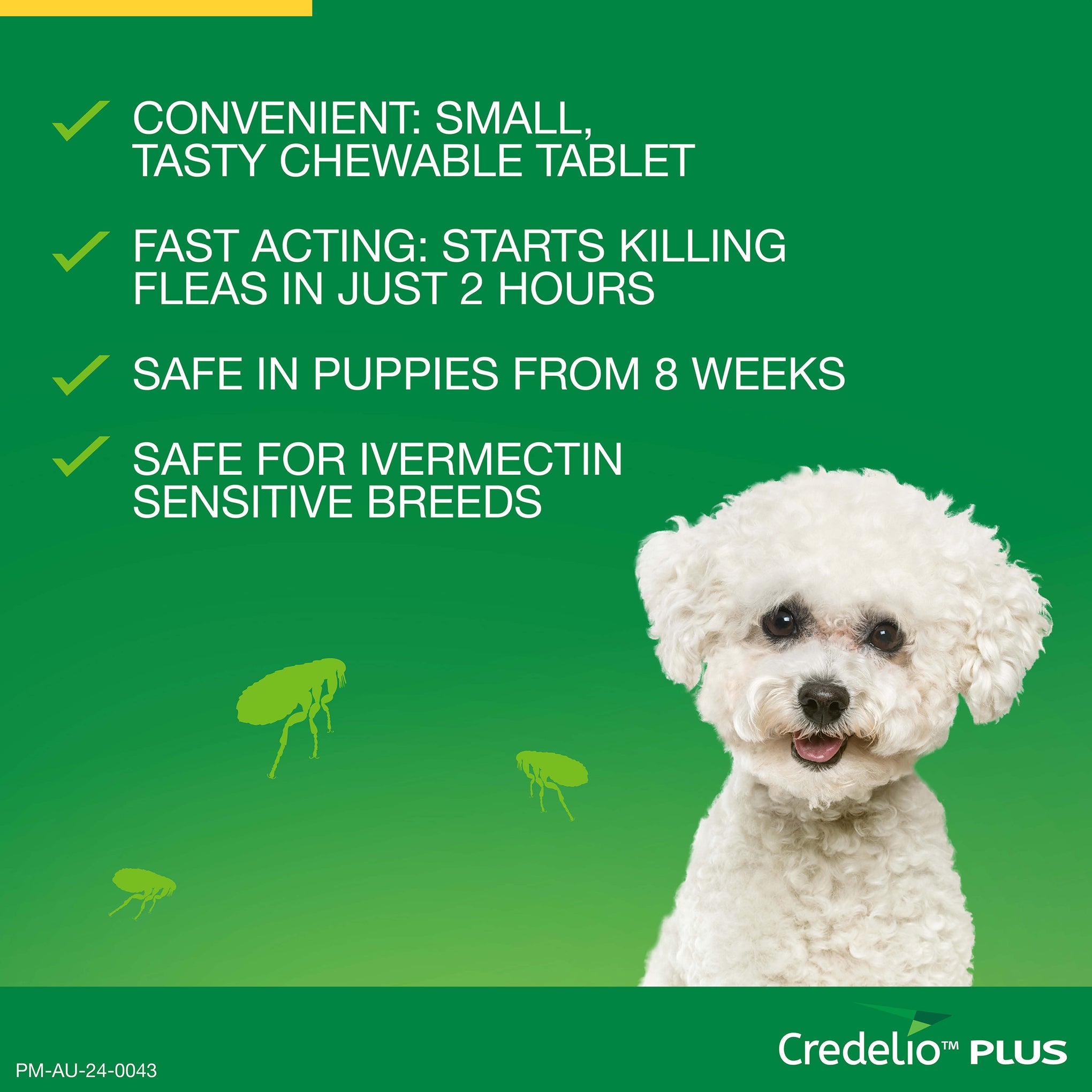Credelio Plus Extra Small Dog Chews 1.4-2.8kg (Yellow) 1 Pack