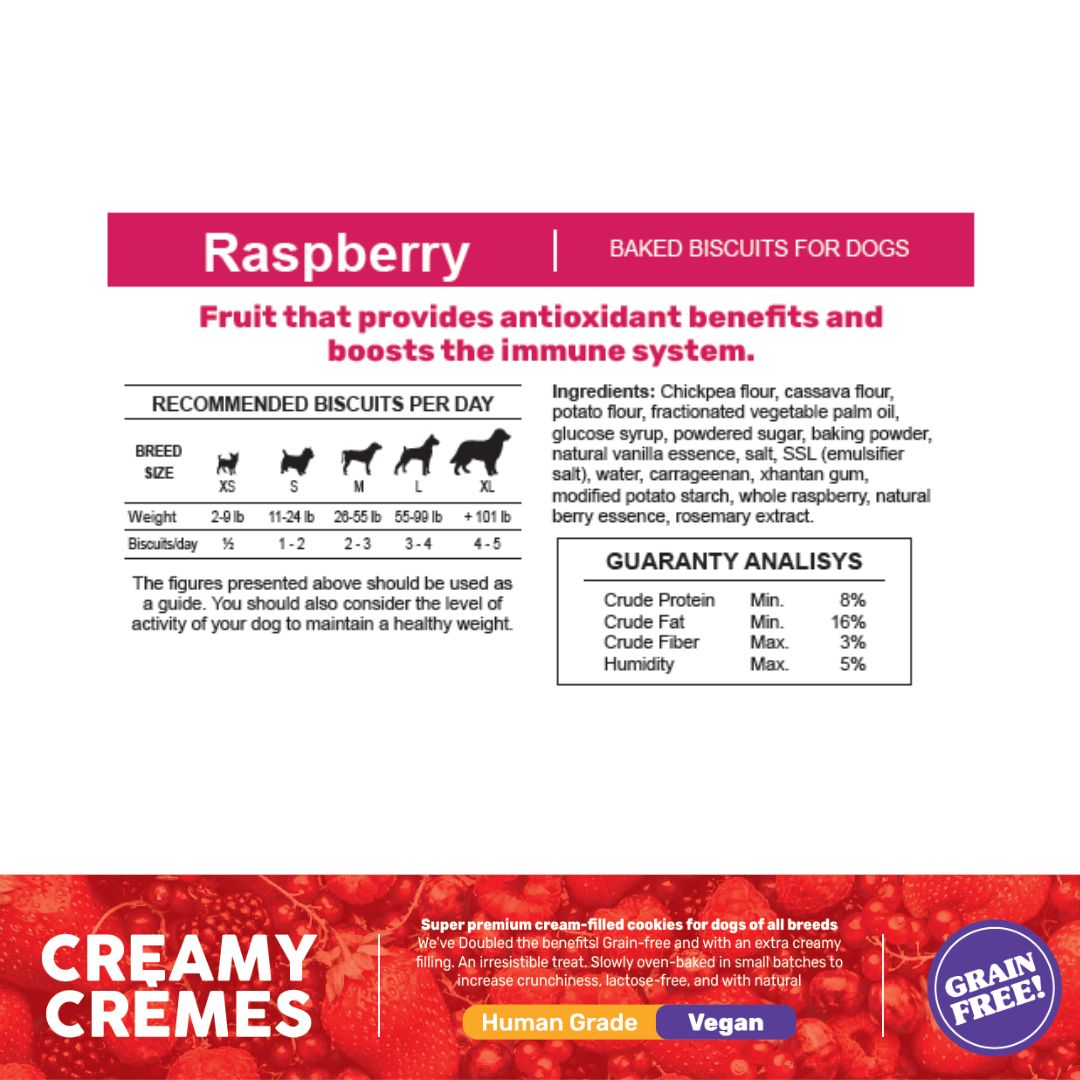 Indomitable Patagonia Creamy Cremes Raspberry Grain Free Dog Treats 120g