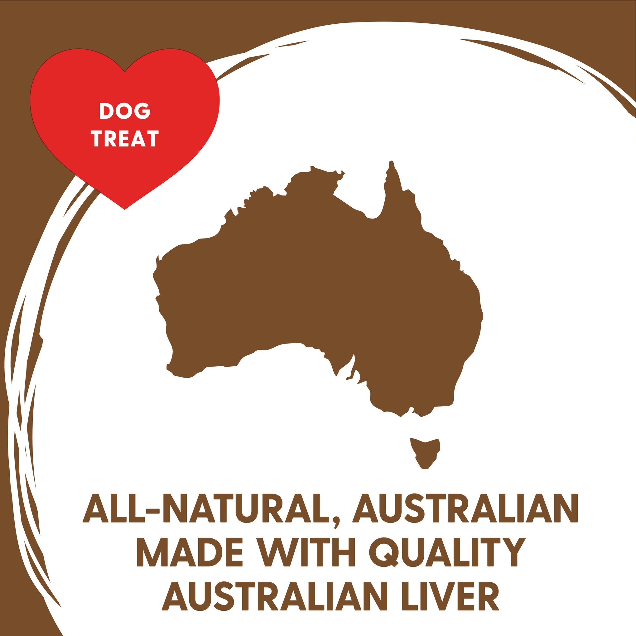 Love Em Liver Brownie Dog Treat 250g