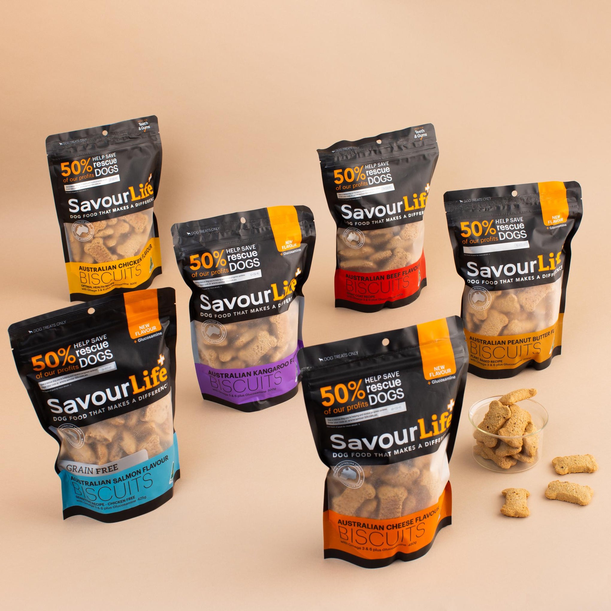 SavourLife Dog Treat Australian Chicken Flavour Biscuits 500g