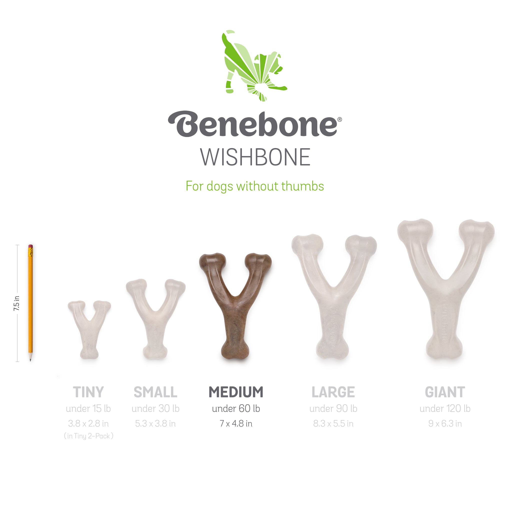 Benebone Wishbone Peanut Dog Toy