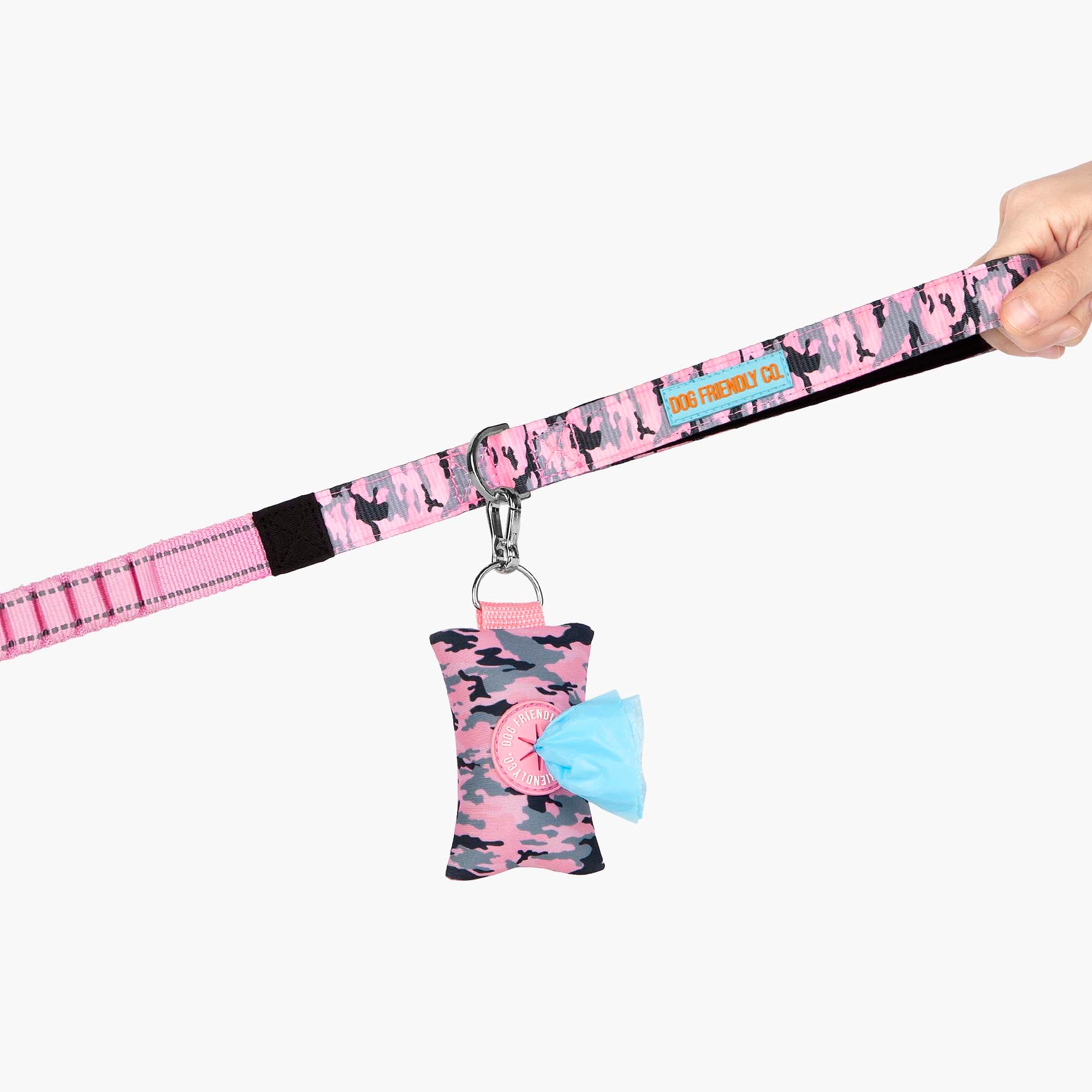 Dog Friendly Co. Dog Poop Bag Holder Pink Camo