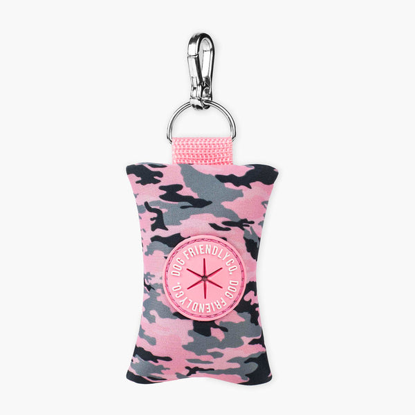 Dog Friendly Co. Dog Poop Bag Holder Pink Camo