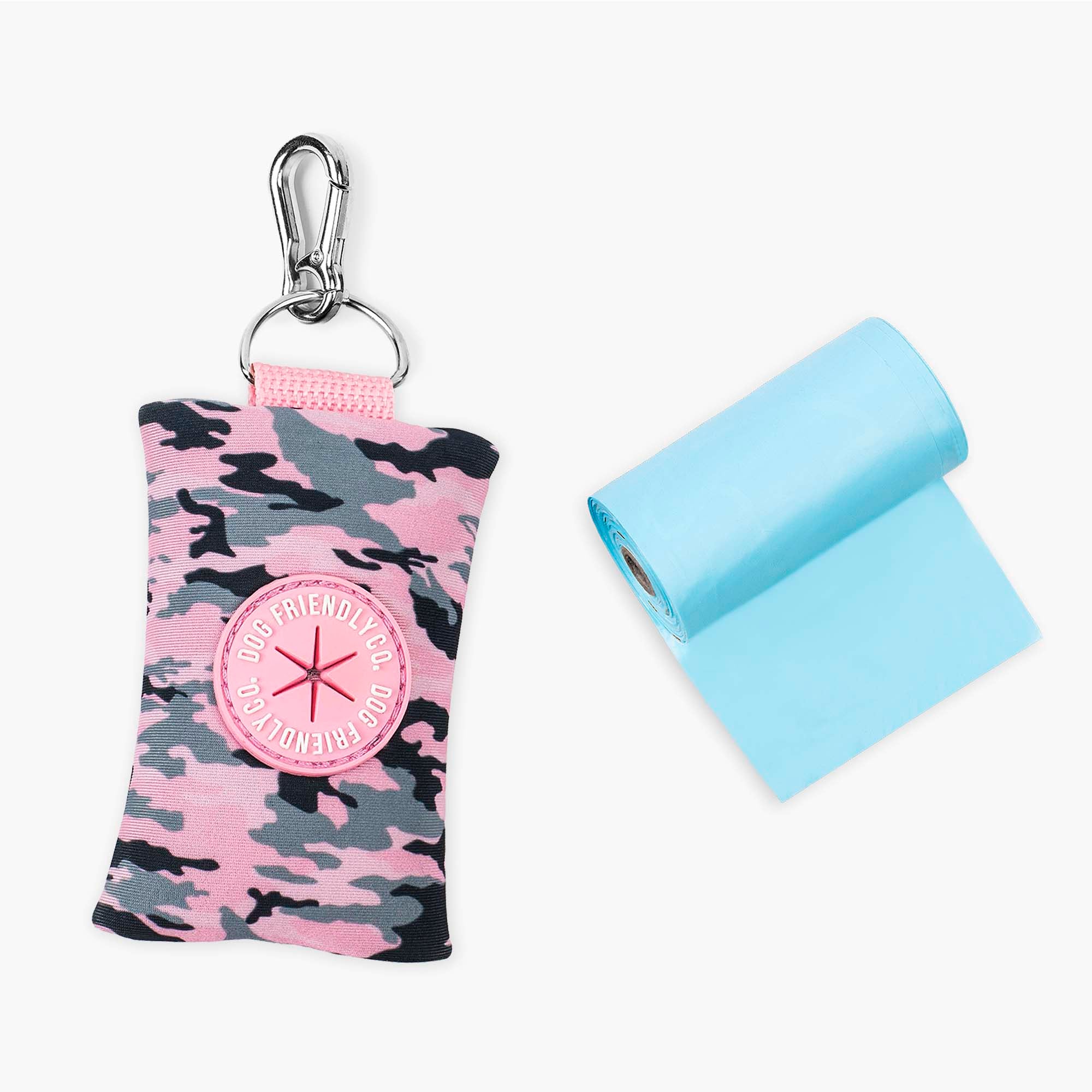 Dog Friendly Co. Dog Poop Bag Holder Pink Camo