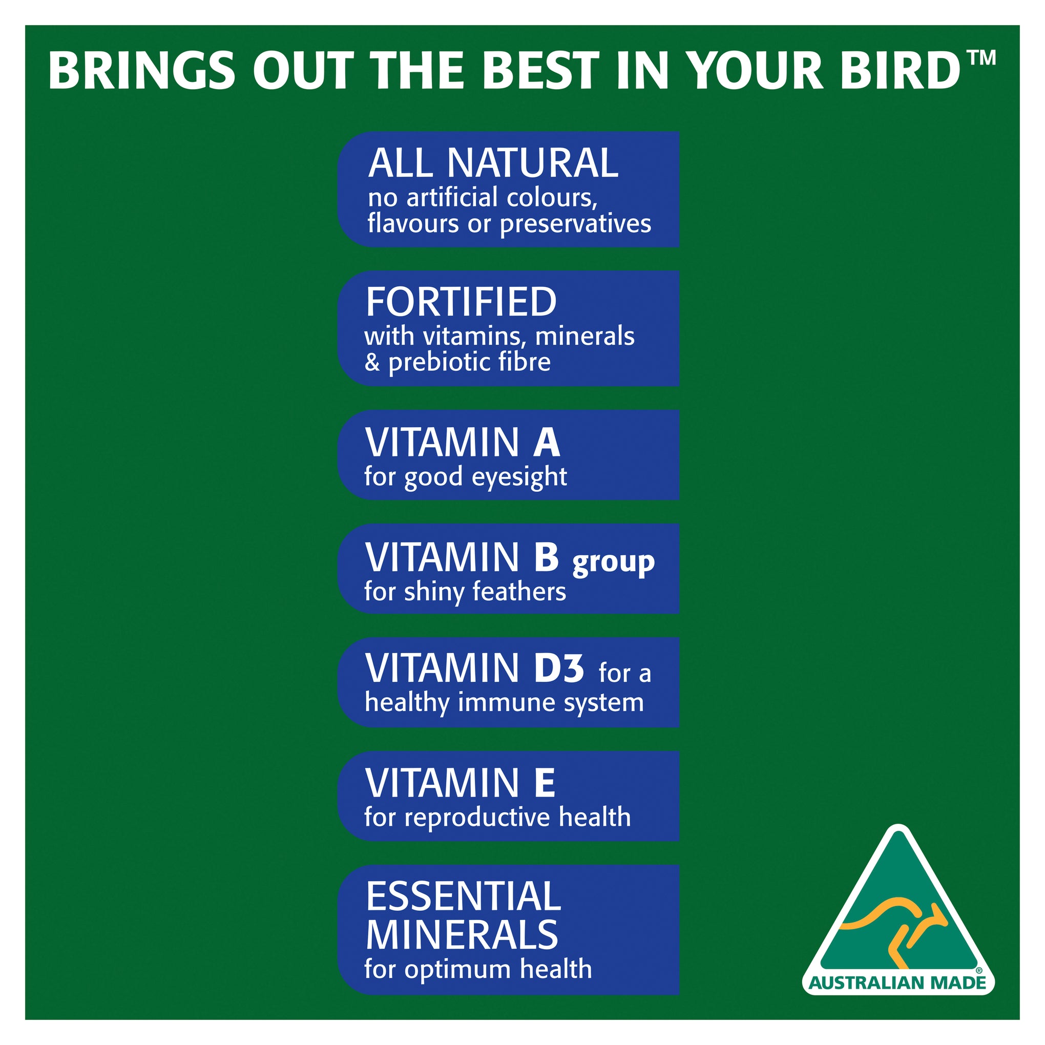 Trill Vitablend Pellets for Small Birds 1.3kg