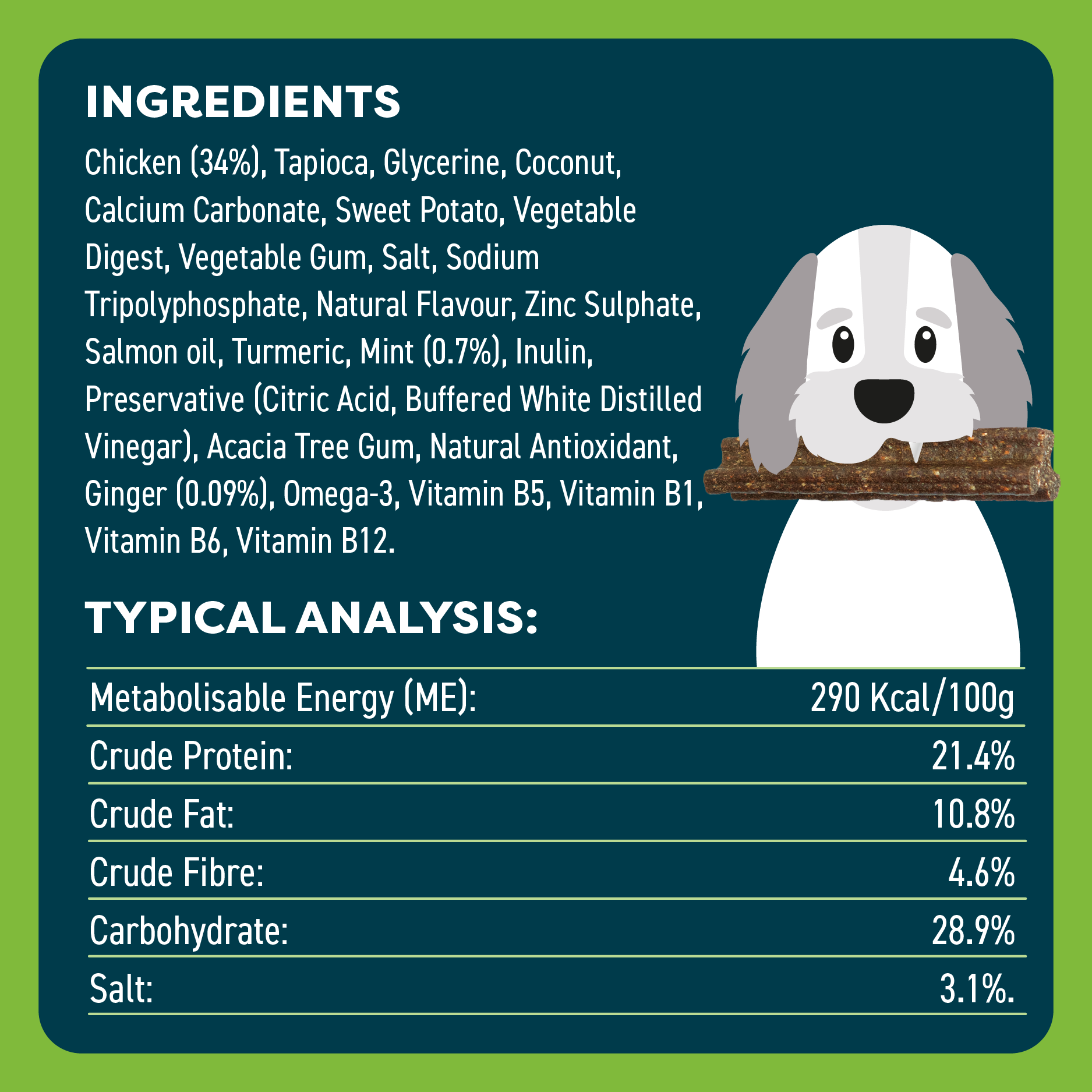 Bell & Bone Senior Dog Dental Sticks Chicken 7 Pack