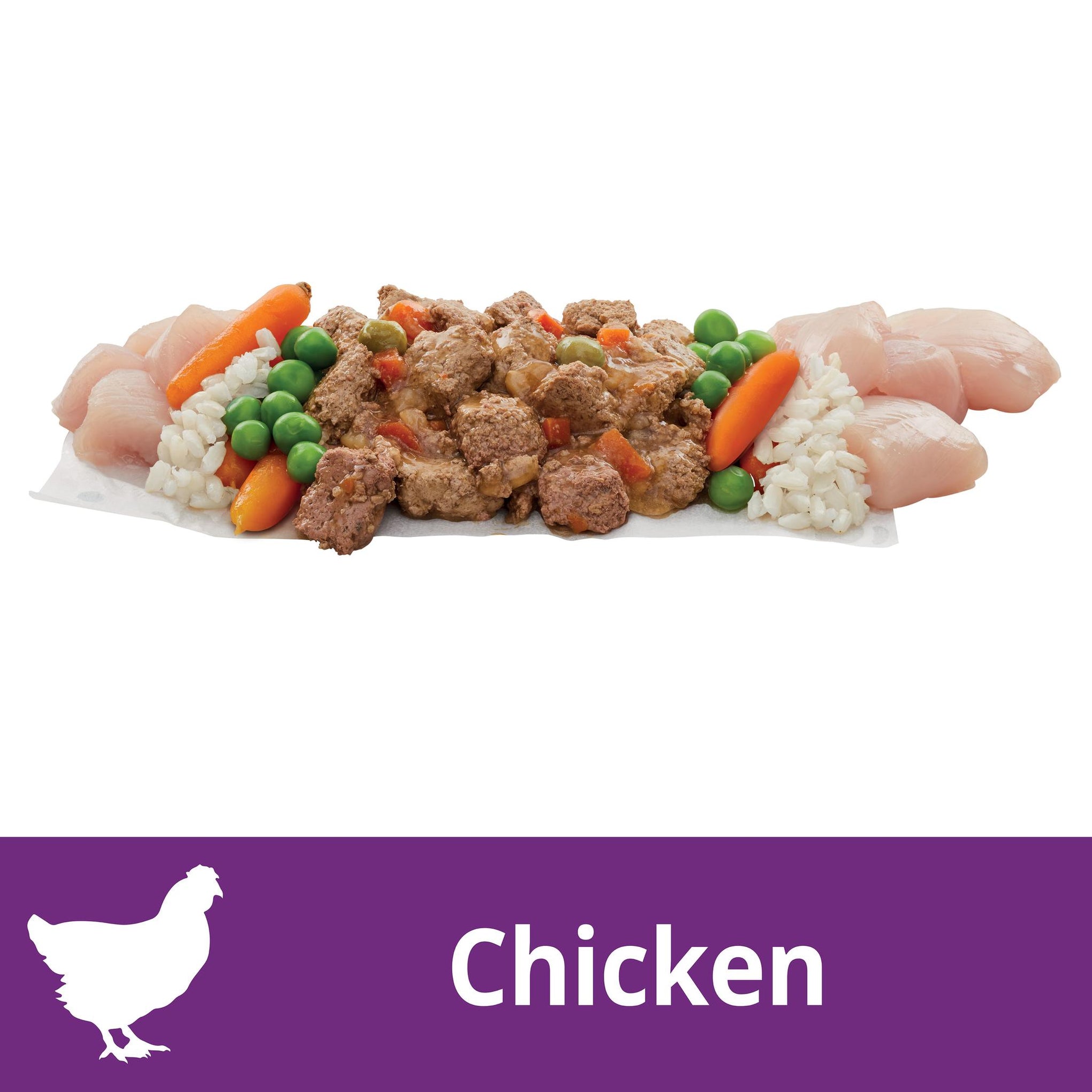 Pedigree Dog Adult Wet Food Home Style Chicken Rice & Veg 700g x 12