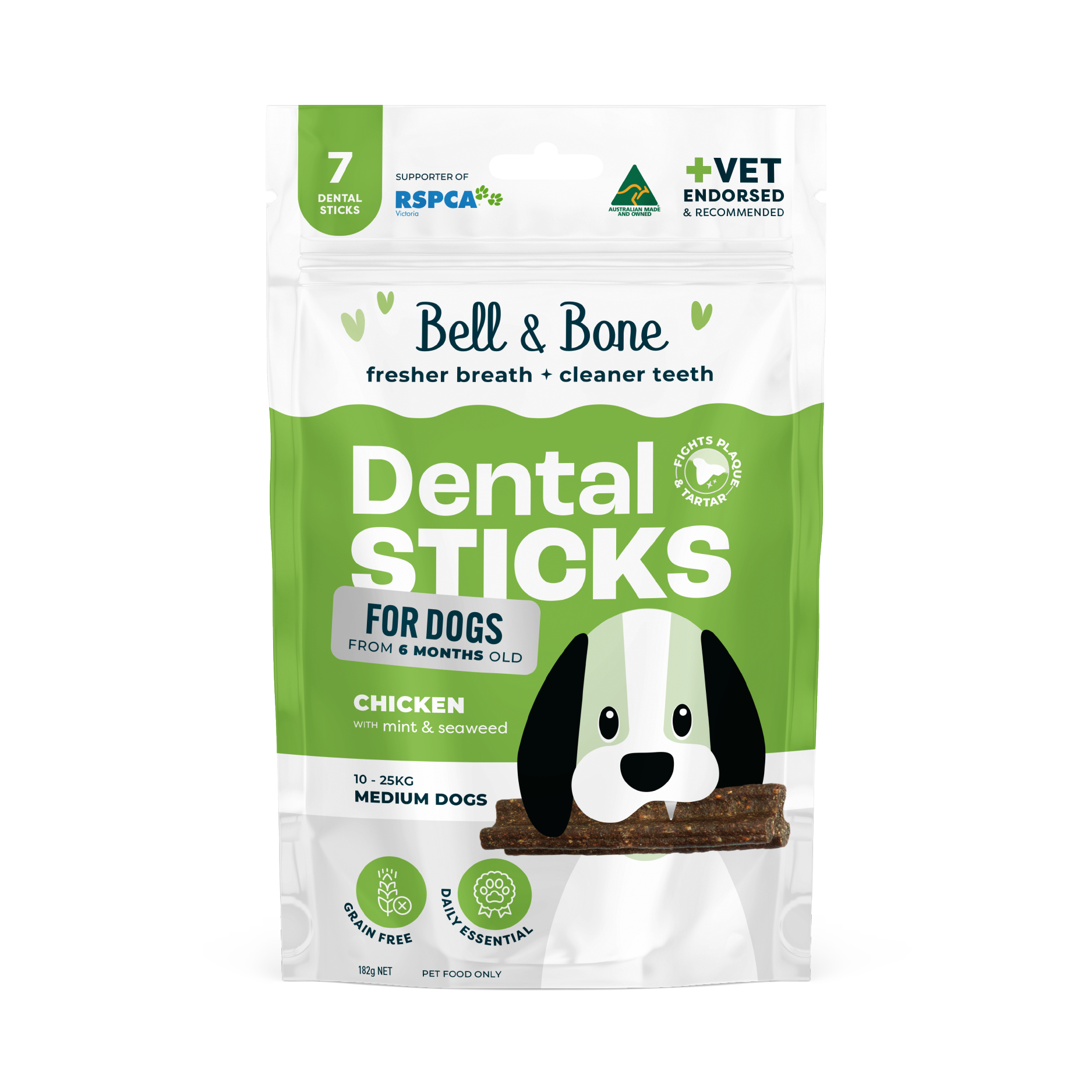 Bell & Bone Dental Sticks Chicken Mint and Seaweed
