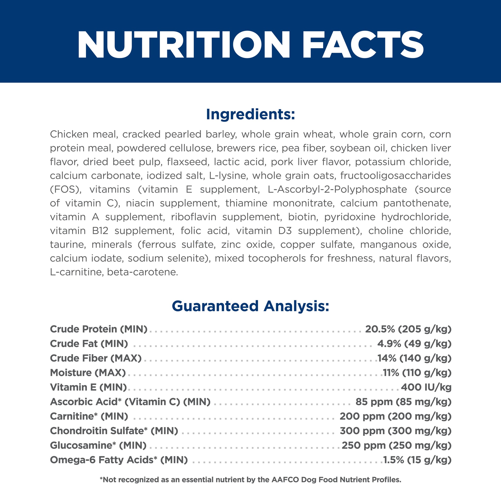 Hill's Science Diet Adult Light Large Breed Dry Dog Food 12kg