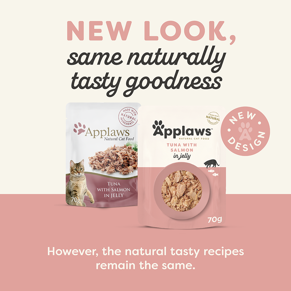 Applaws Natural Wet Cat Pouch Tuna & Salmon 70g x 16