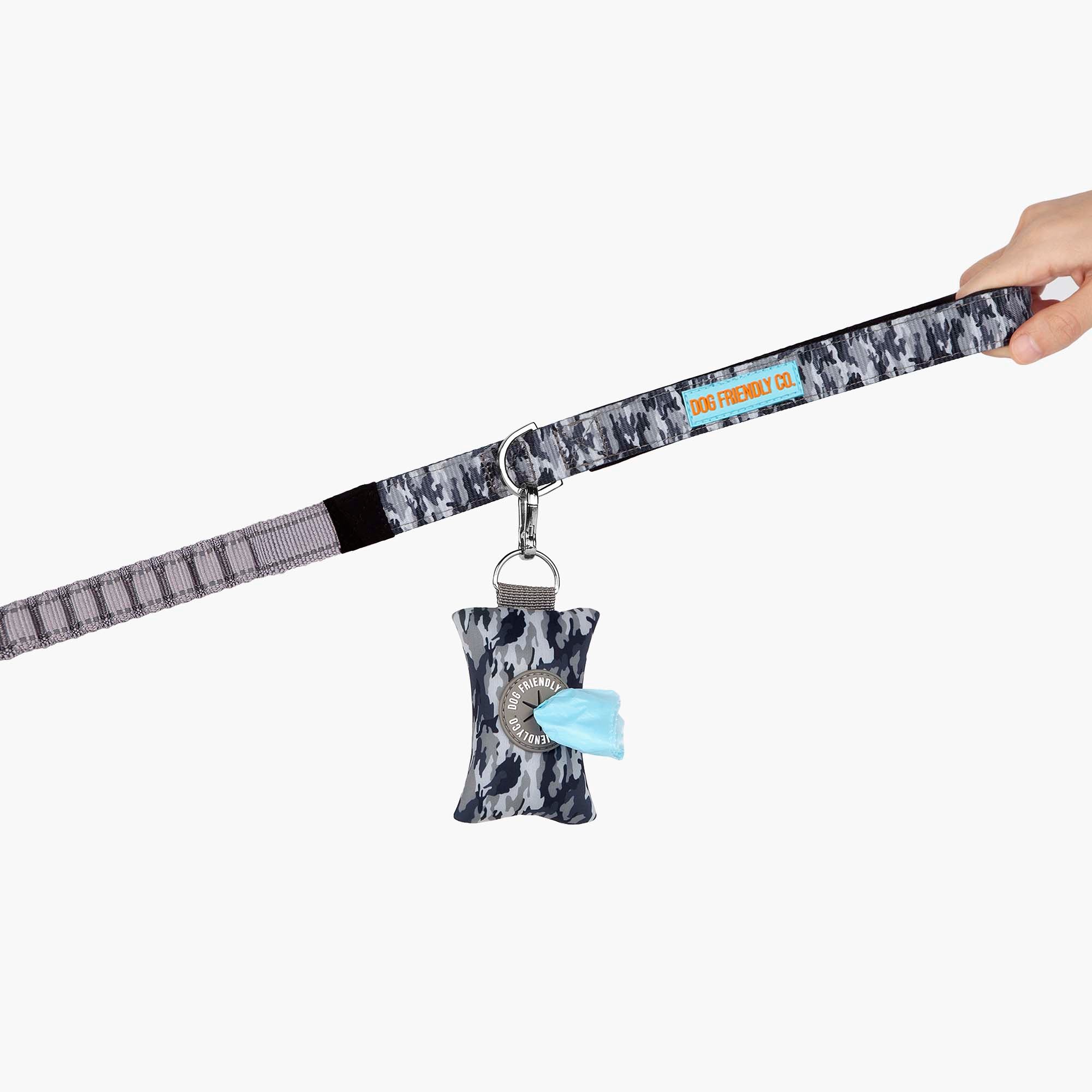 Dog Friendly Co. Dog Poop Bag Holder Grey Camo