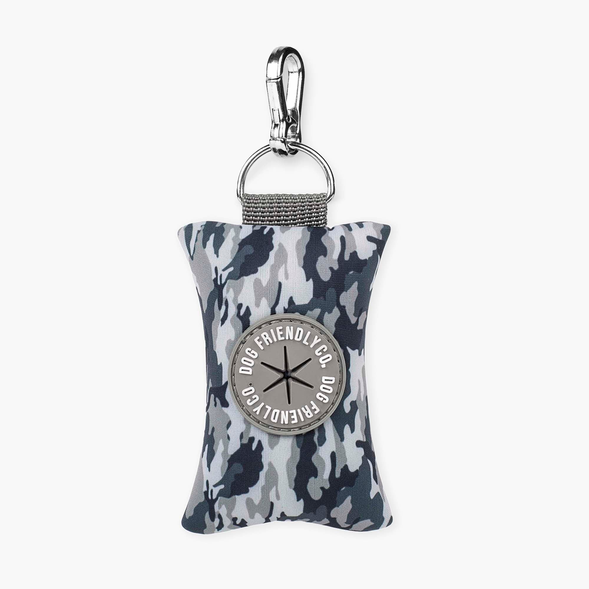 Dog Friendly Co. Dog Poop Bag Holder Grey Camo